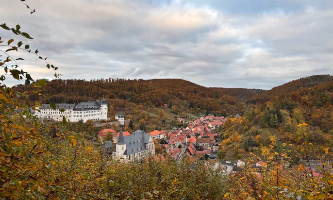 Panorama-Blick auf Stolberg im Harz