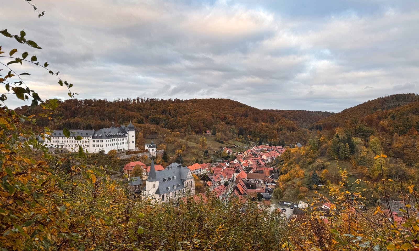 Ausblick auf Stolberg im Südharz