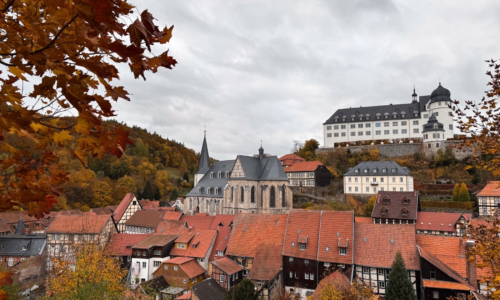 Panorama-Blick auf Stolberg im Harz