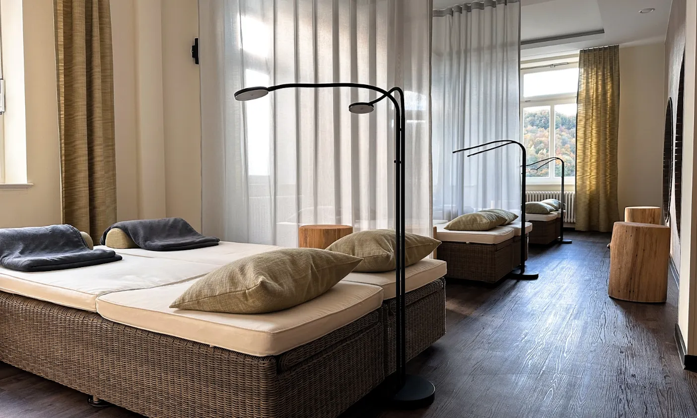 Ruheraum im Wellnessbereich des Hotel & Spa Suiten FreiWerk in Stolberg