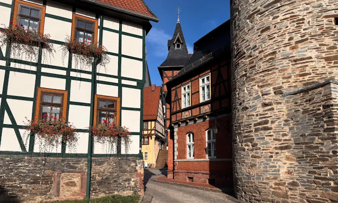 Fachwerkhäuser in Stolberg im Südharz