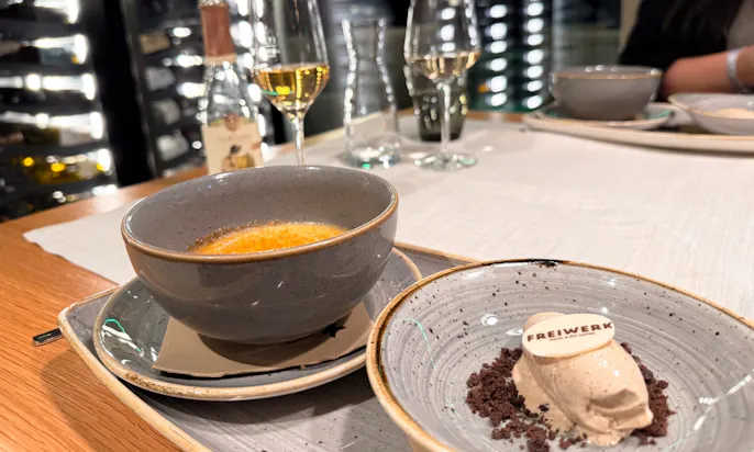 Nachspeise im Restaurant im Hotel & Spa Suiten FreiWerk in Stolberg