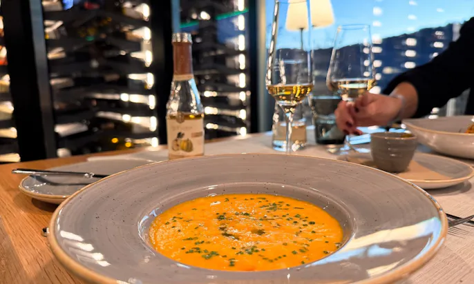 Suppe im Restaurant im Hotel & Spa Suiten FreiWerk in Stolberg