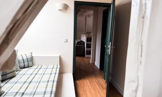Weiterer Schlafbereich in einer Familiensuite des Hotel & Spa Suiten FreiWerk in Stolberg