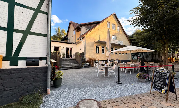 Terrasse des Hotels Bodetal