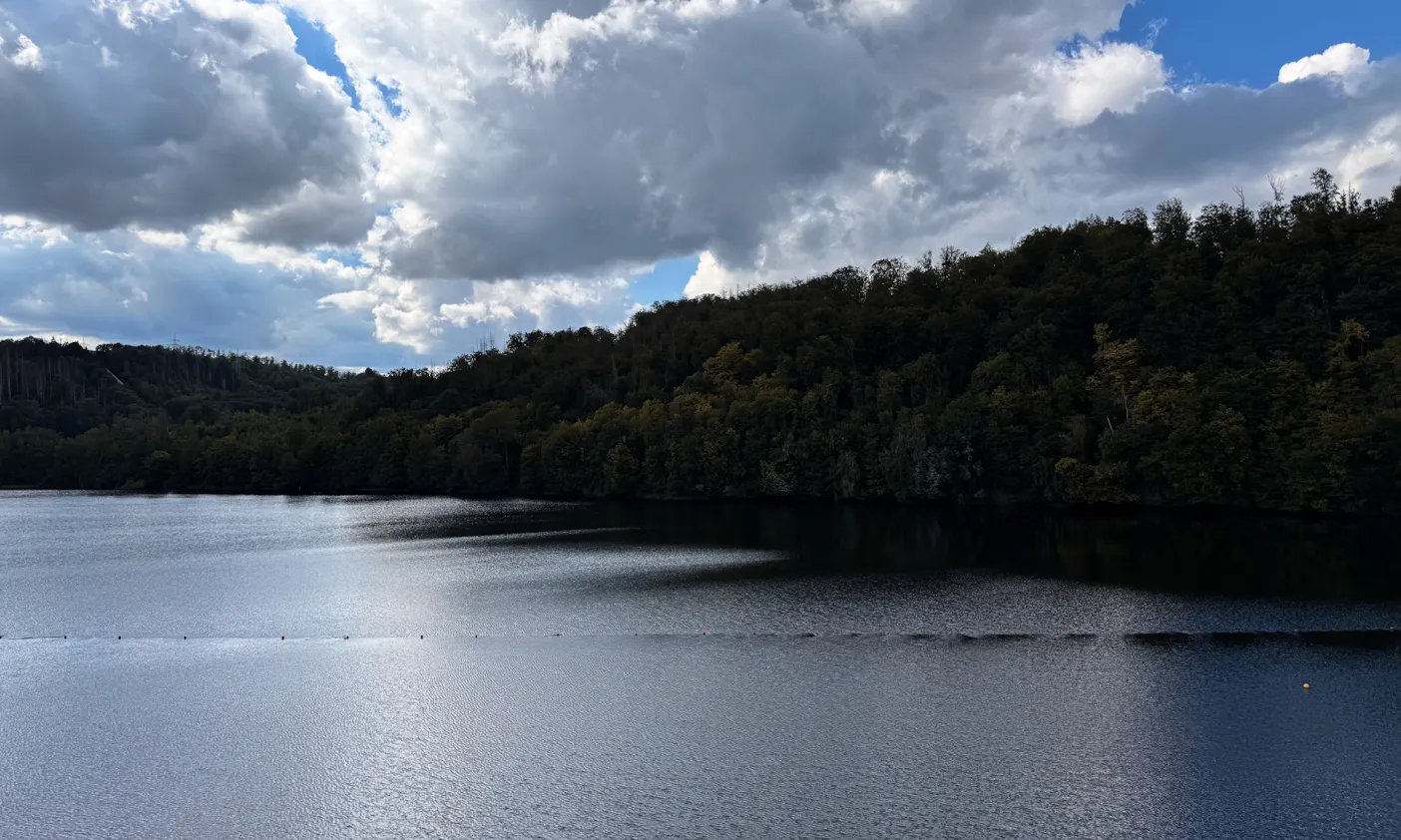 Blick auf die Talsperre Wendefurt