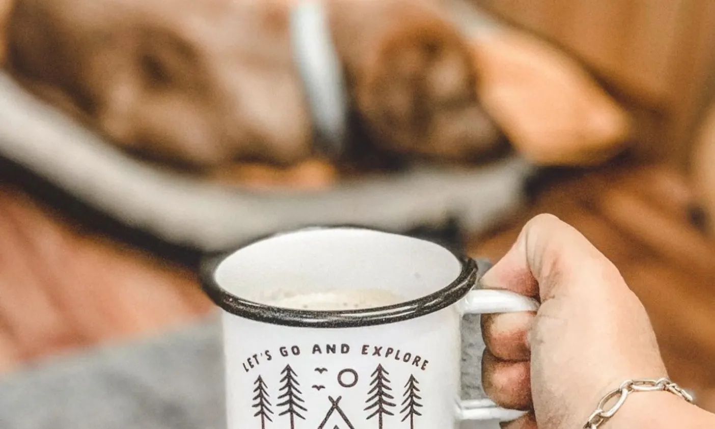 Reise Emaille Tasse