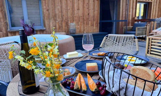 Appertif auf der Dachterrasse