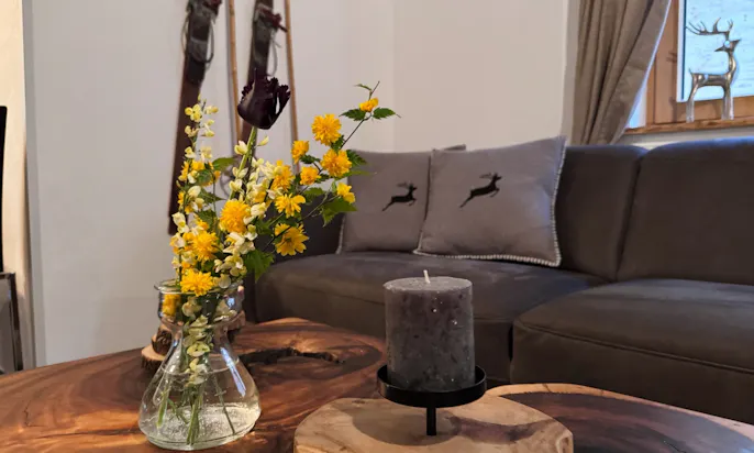 Blumen im Eichen-Chalet