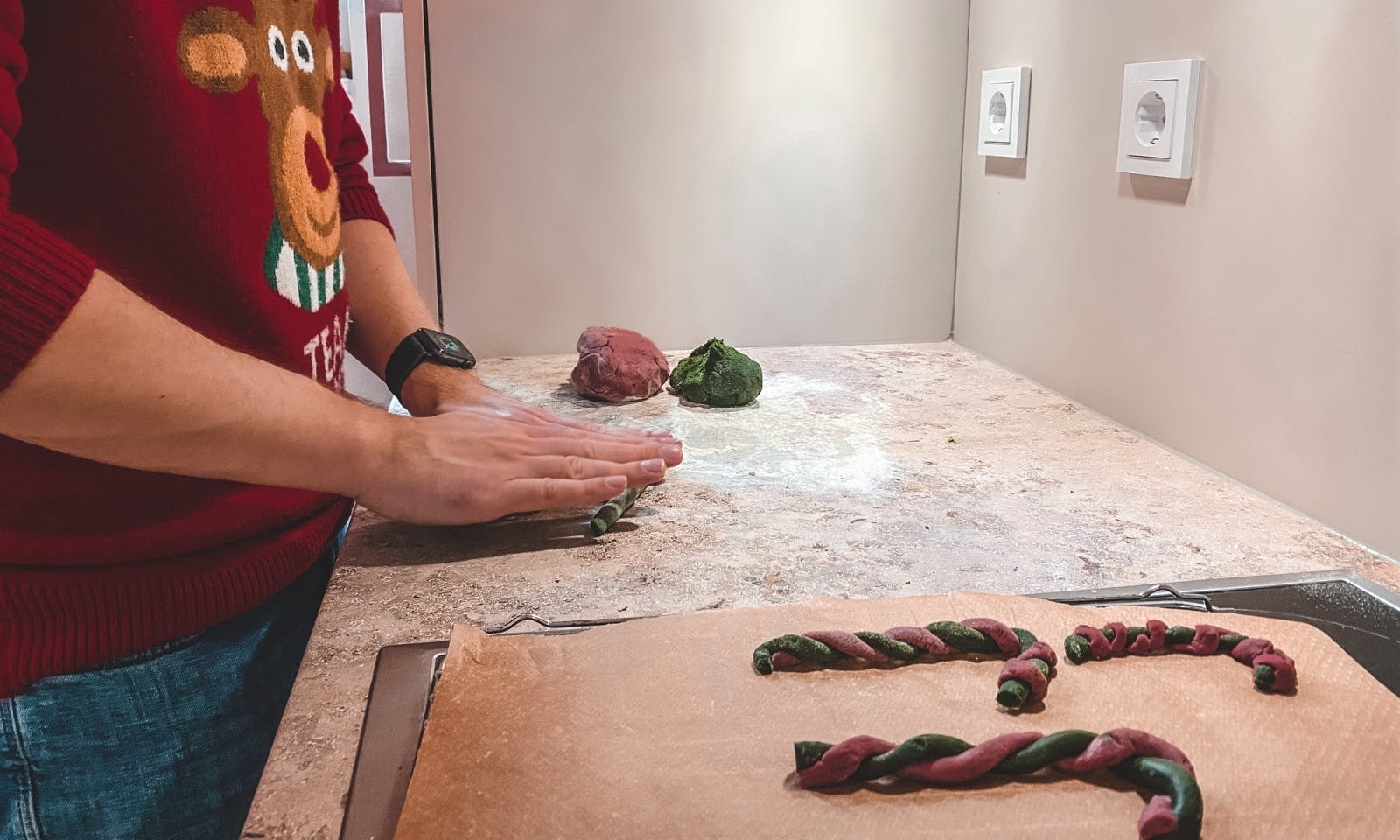 Zuckerstangen-Leckerlis formen