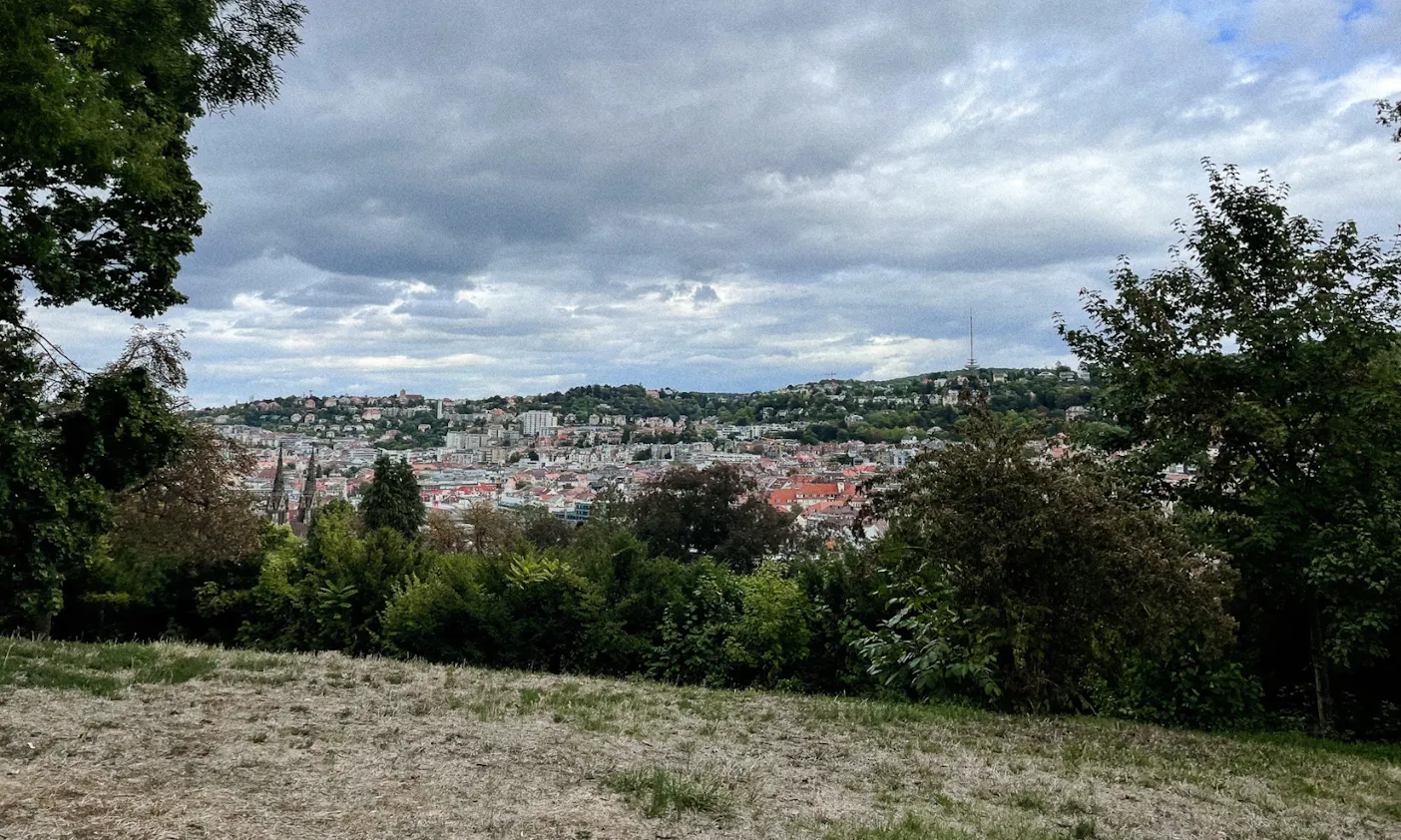 Aussicht von der Karlshöhe in Stuttgart