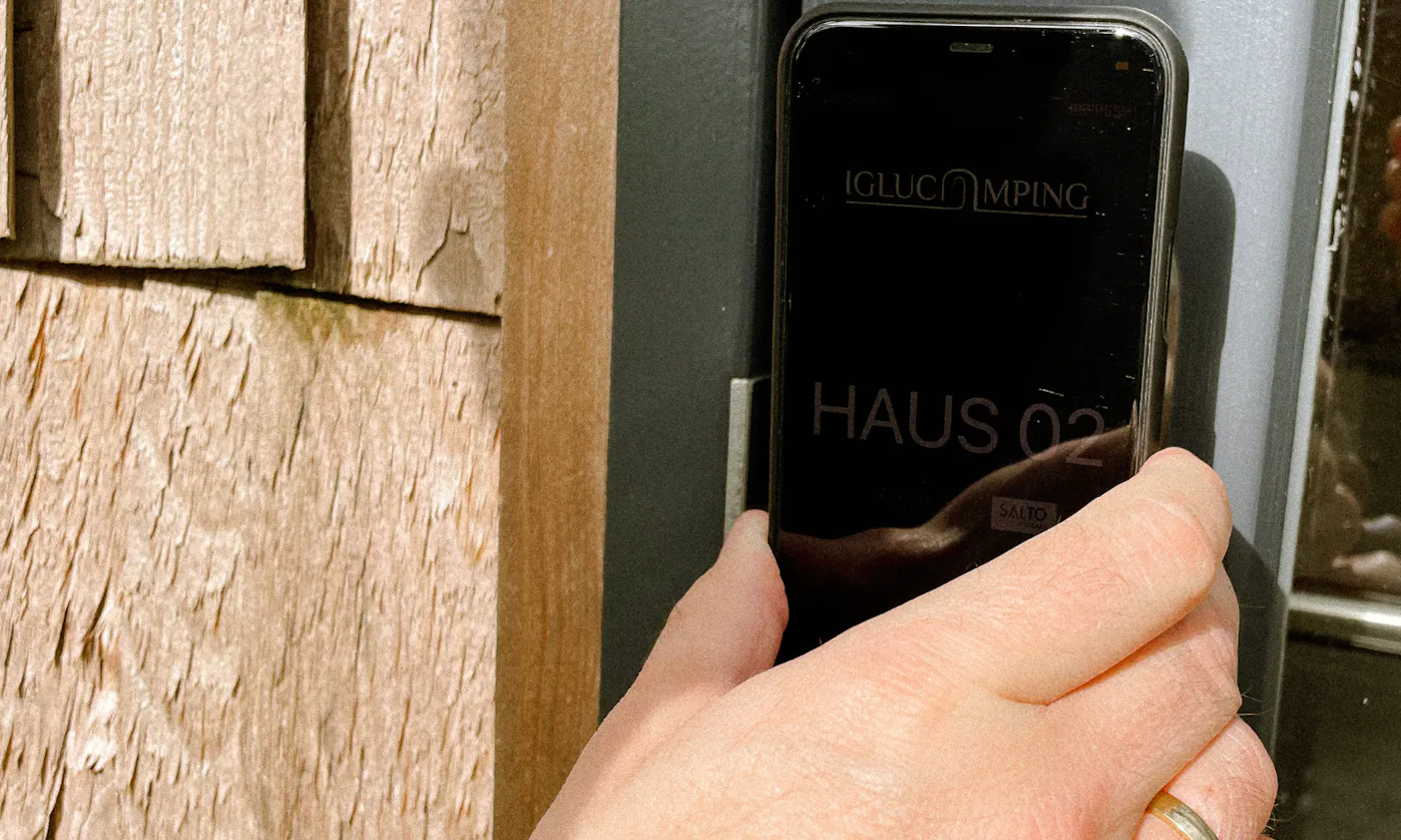 Self-Check-In beim Iglucamping Allgäu-Bodensee