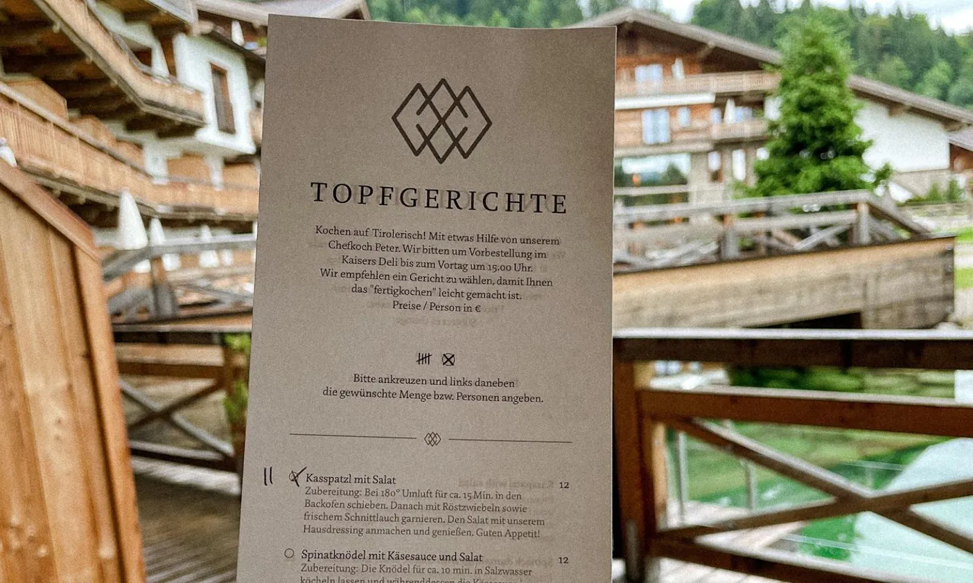 Topfgerichte in der Kaiserlodge