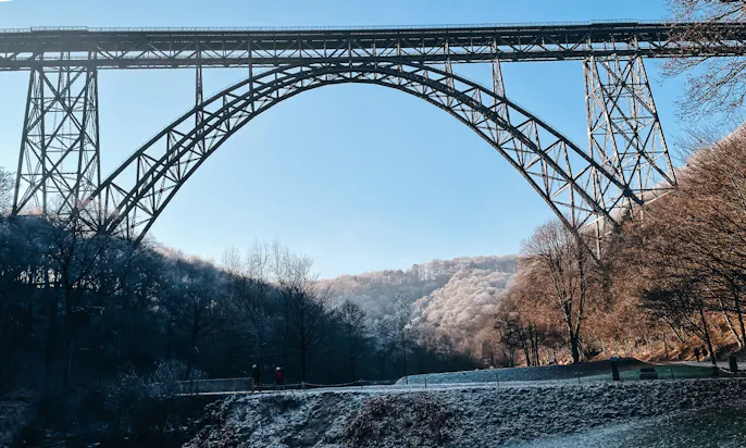 Müngstener Brücke auf dem Bergichen Weg