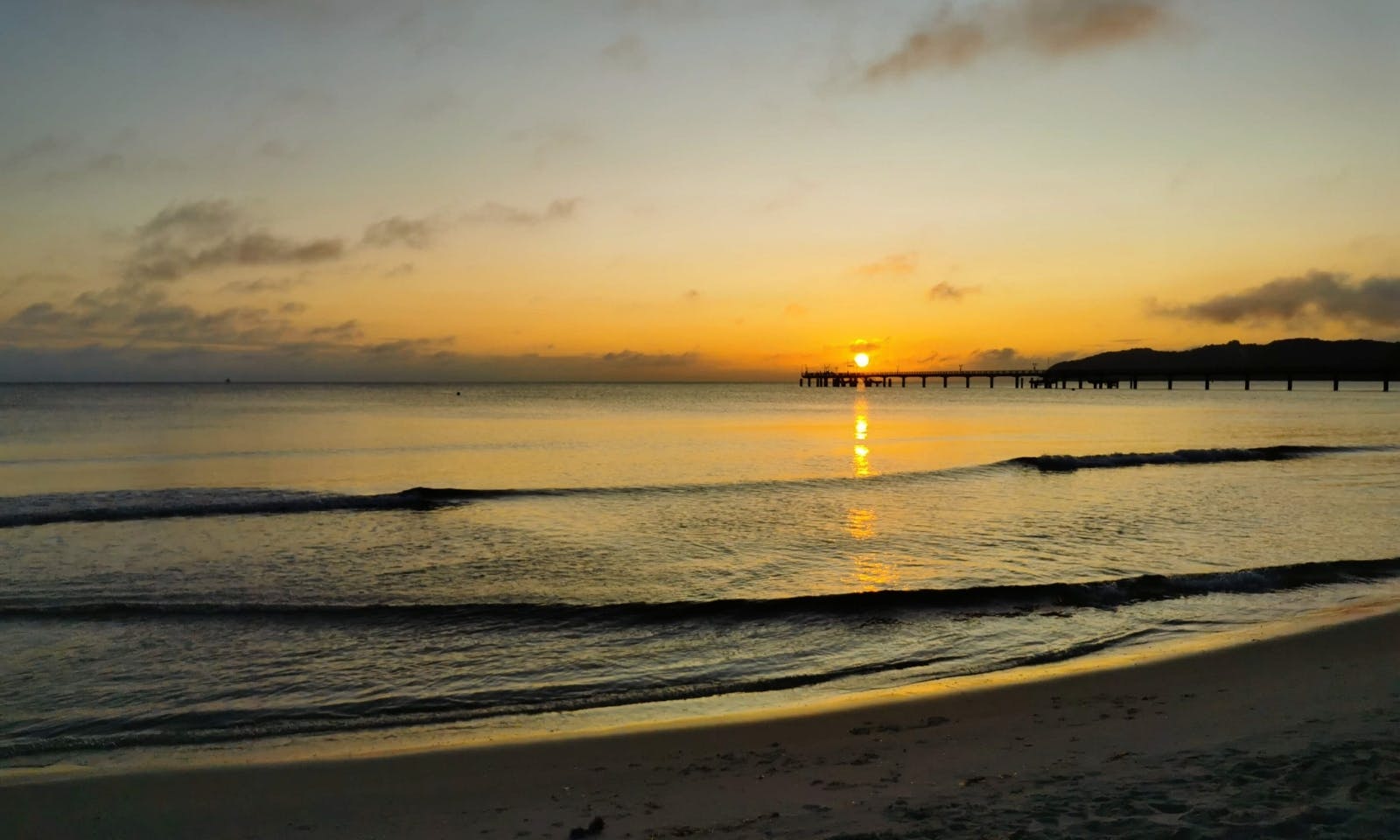 Urlaub in Binz Sonnenuntergang