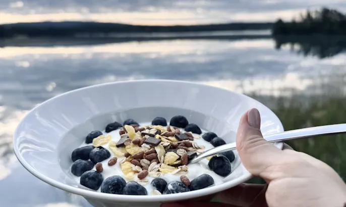 Frühstück am See