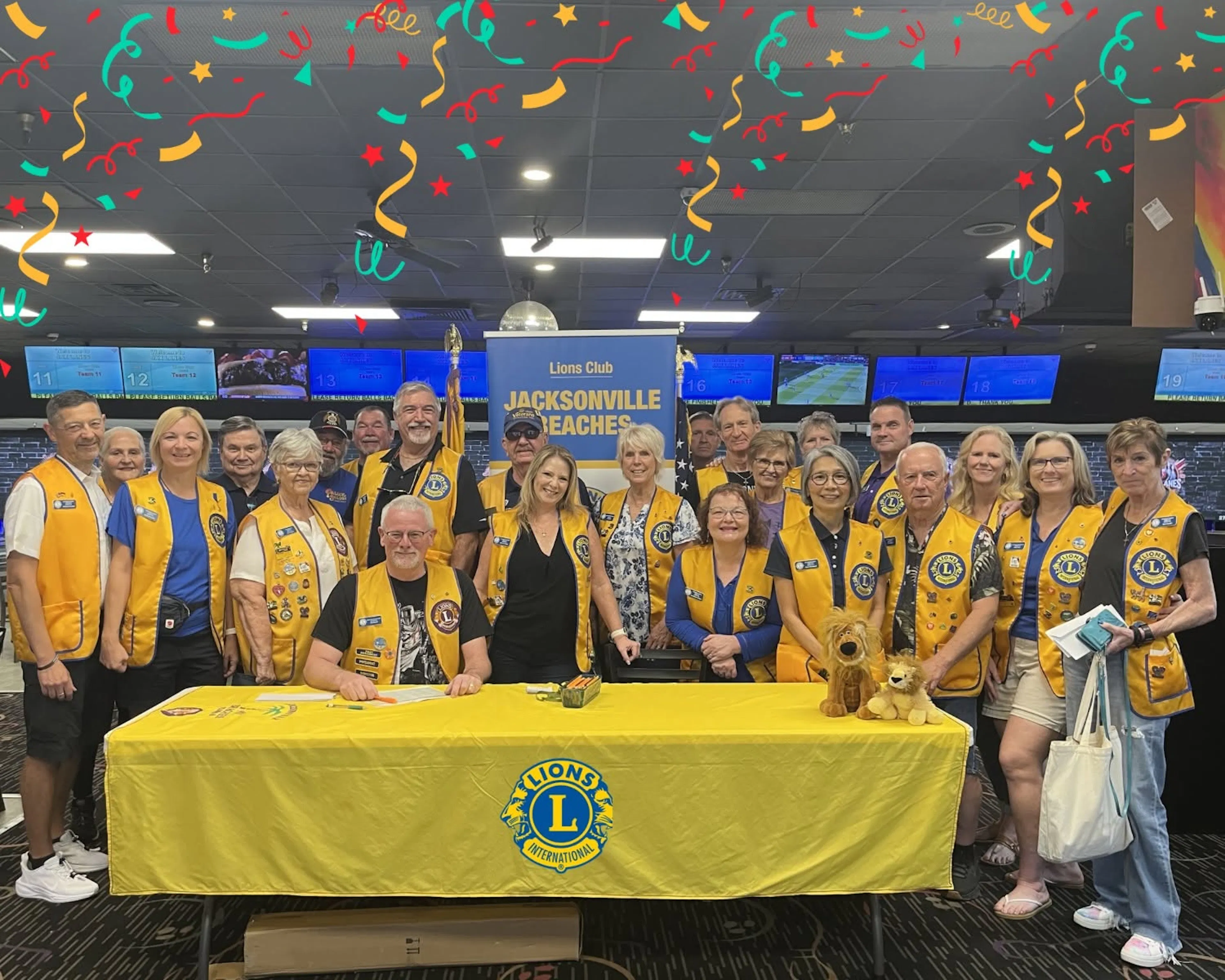 Many of the members of the Jax Beach Lions Club