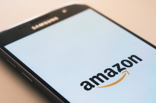 Phone with Amazon logo