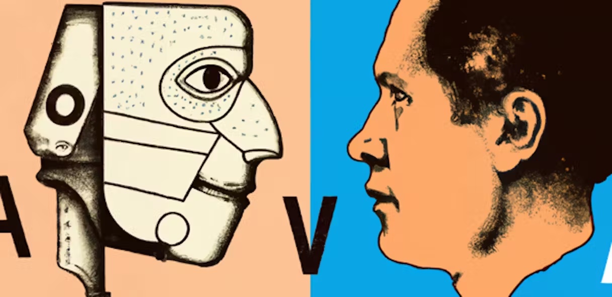 Robot face versus a human face - Jellyfish Blog