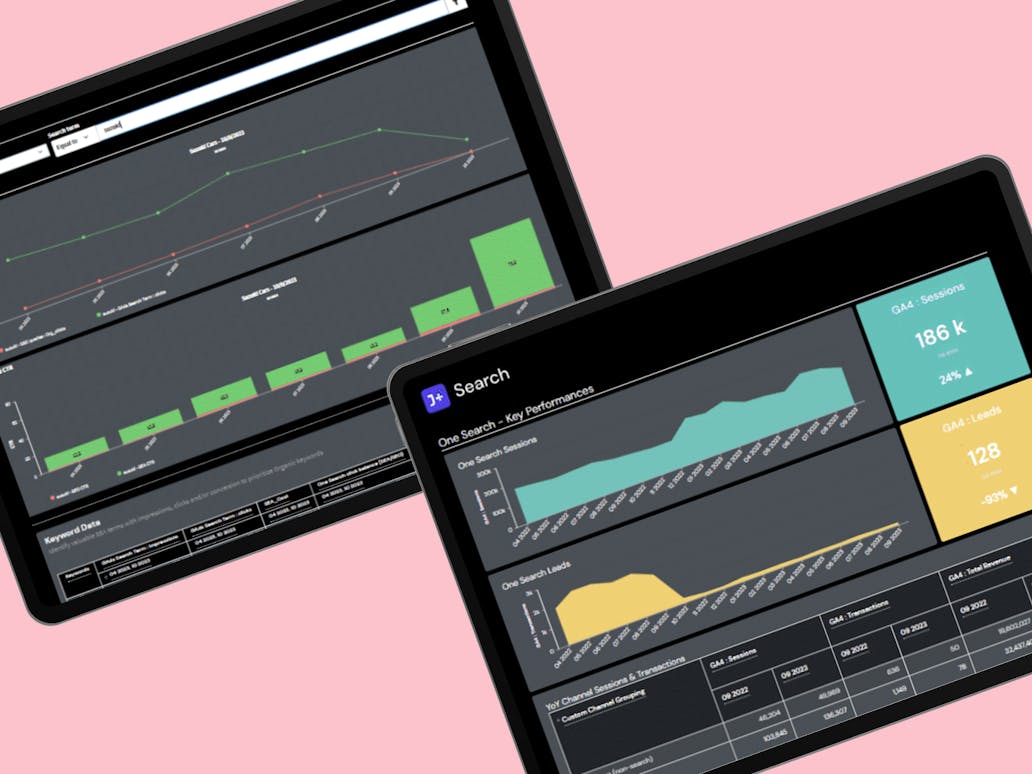 Étude de cas Swarovski Jellyfish_Captures d'écran J+Search