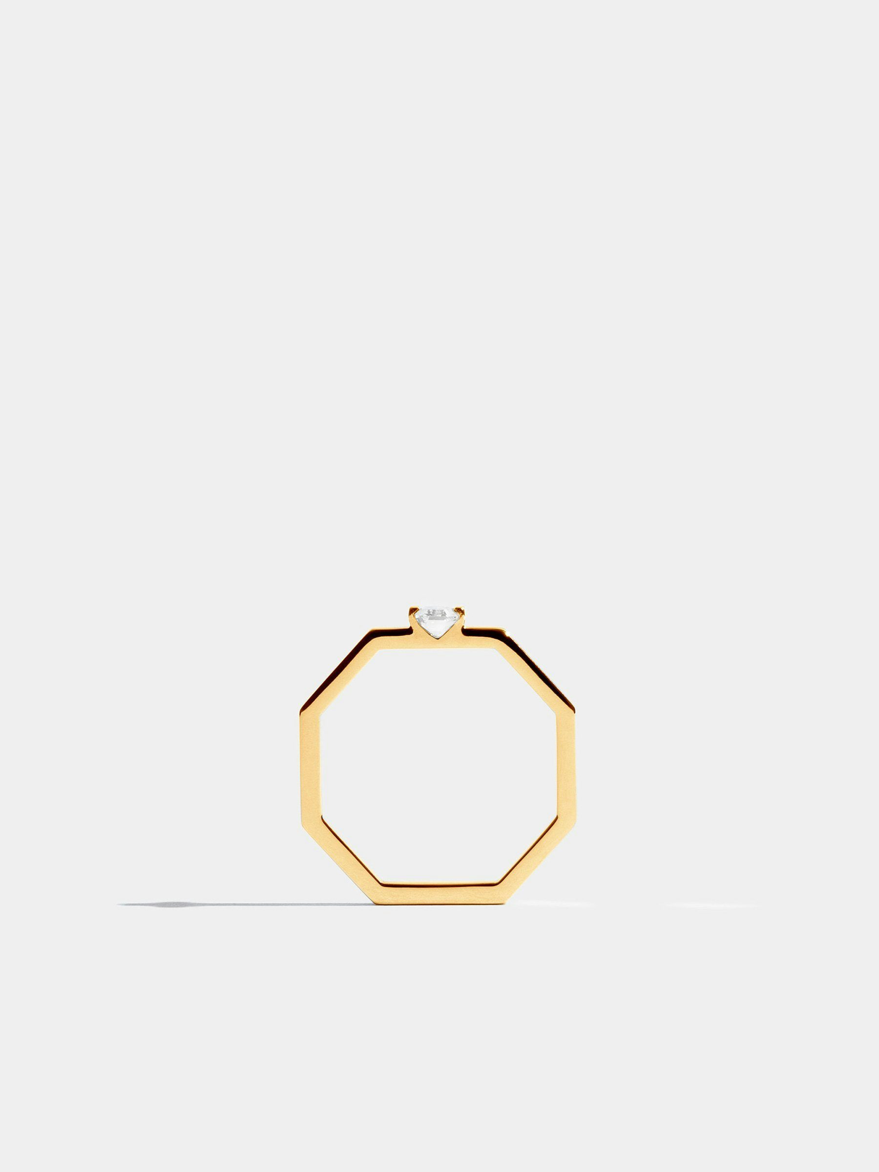 Solitaire Octogone 0,25 carat