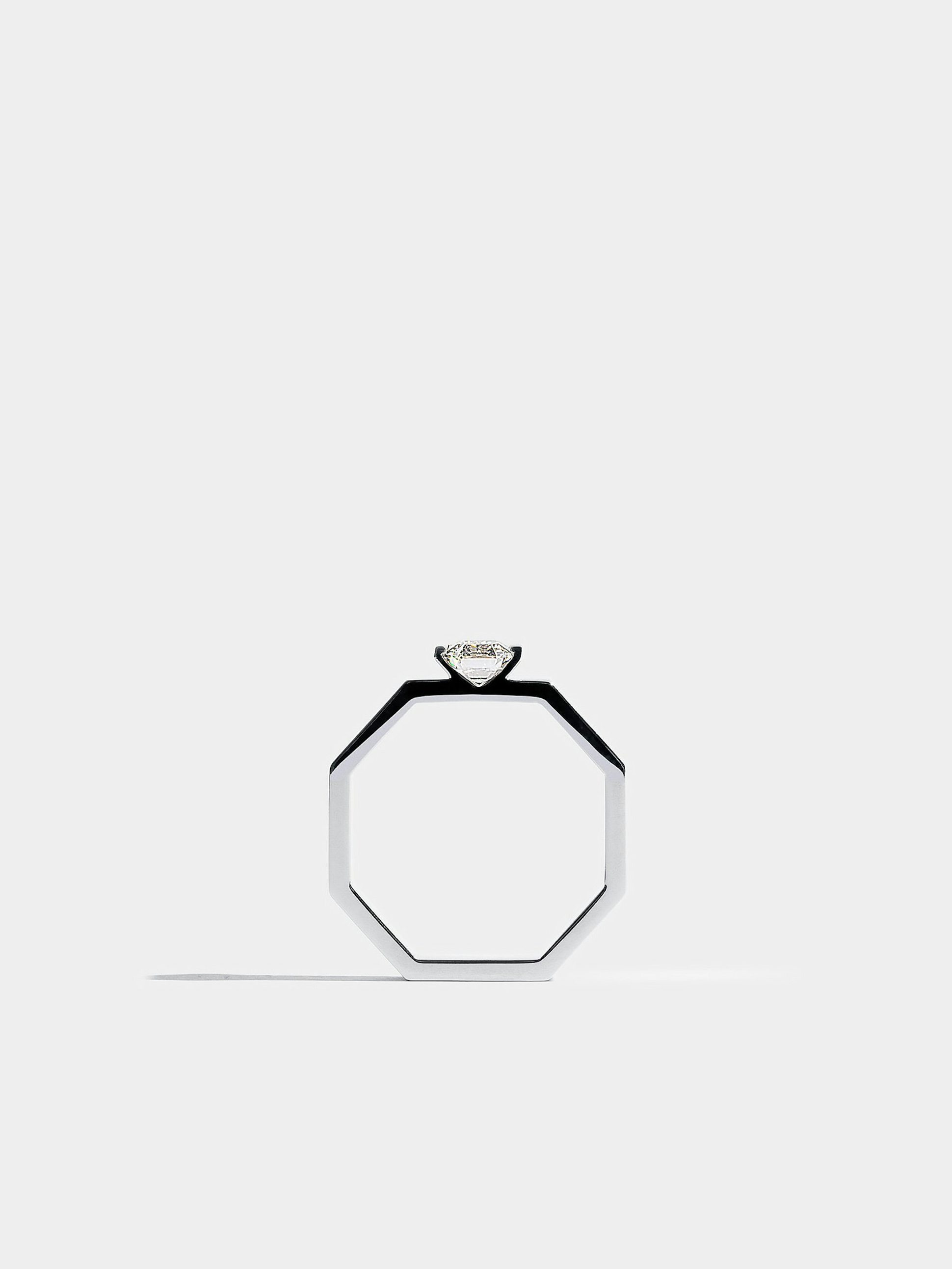 Solitaire Octogone 0,50 carat