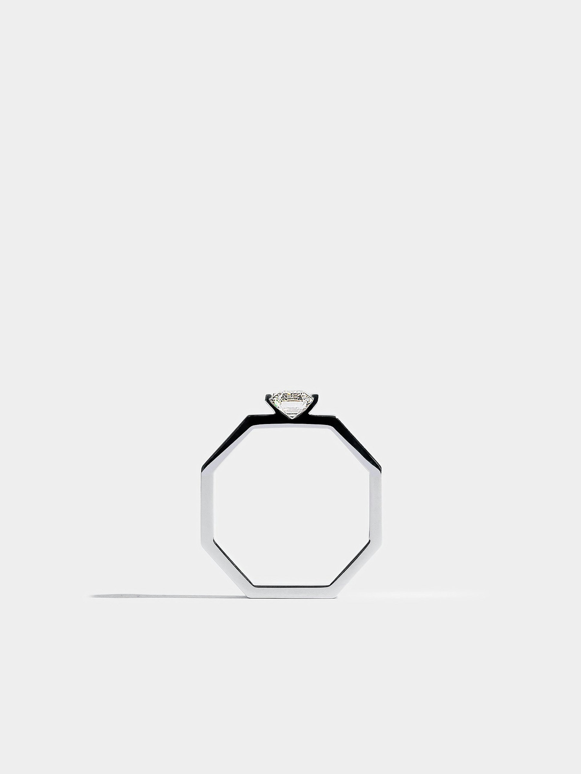 Solitaire Octogone 0,50 carat