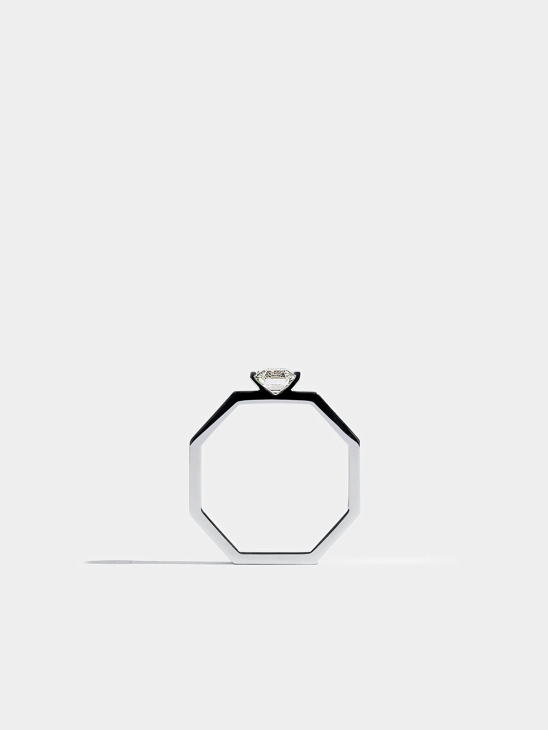 Solitaire Octogone 0,50 carat
