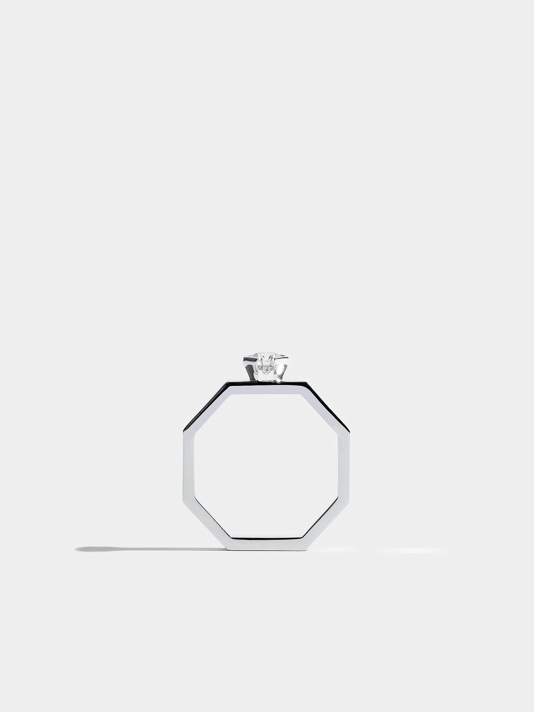 Solitaire Octogone 0,25 carat