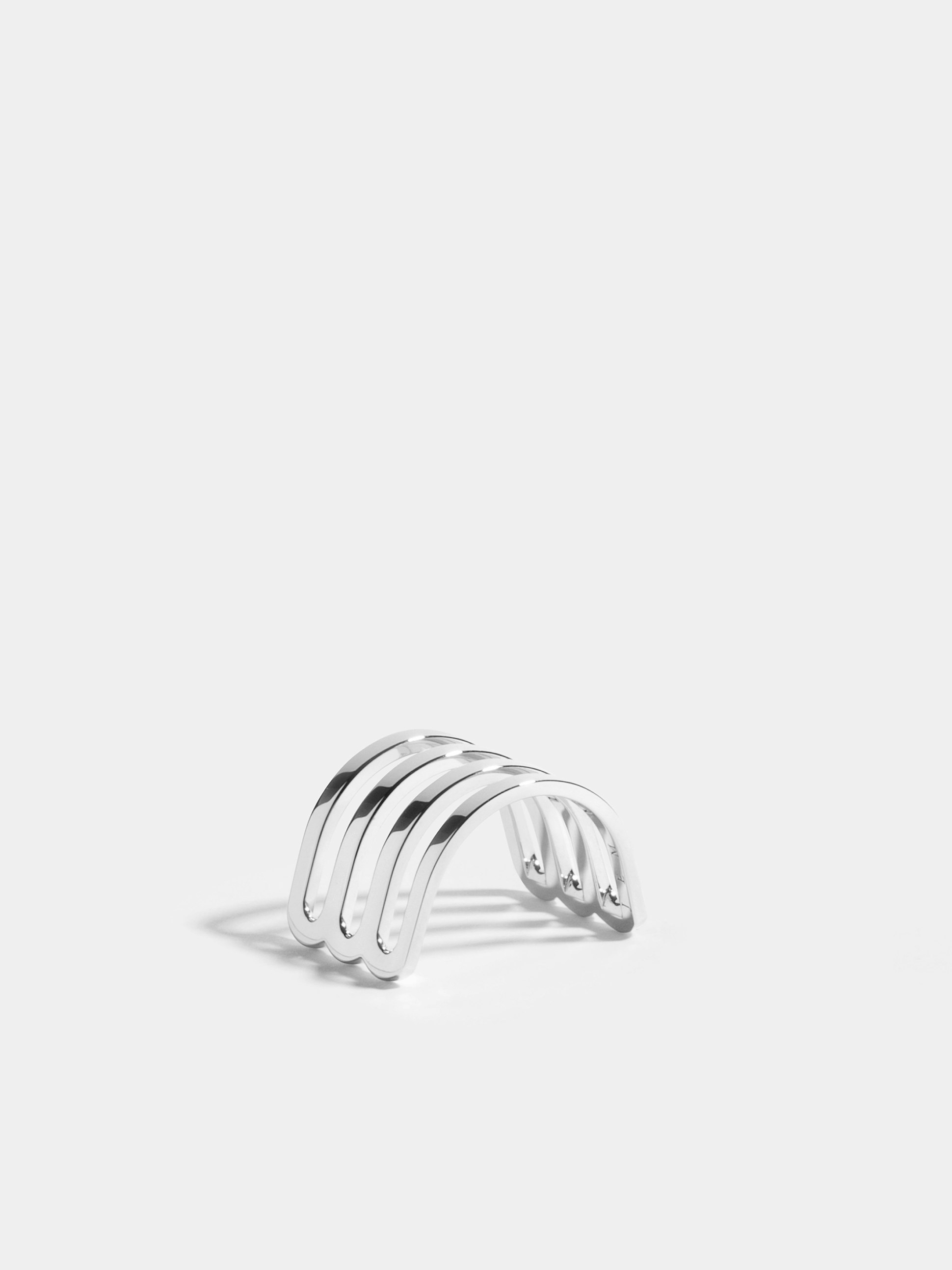 Demi-bague double Étreintes