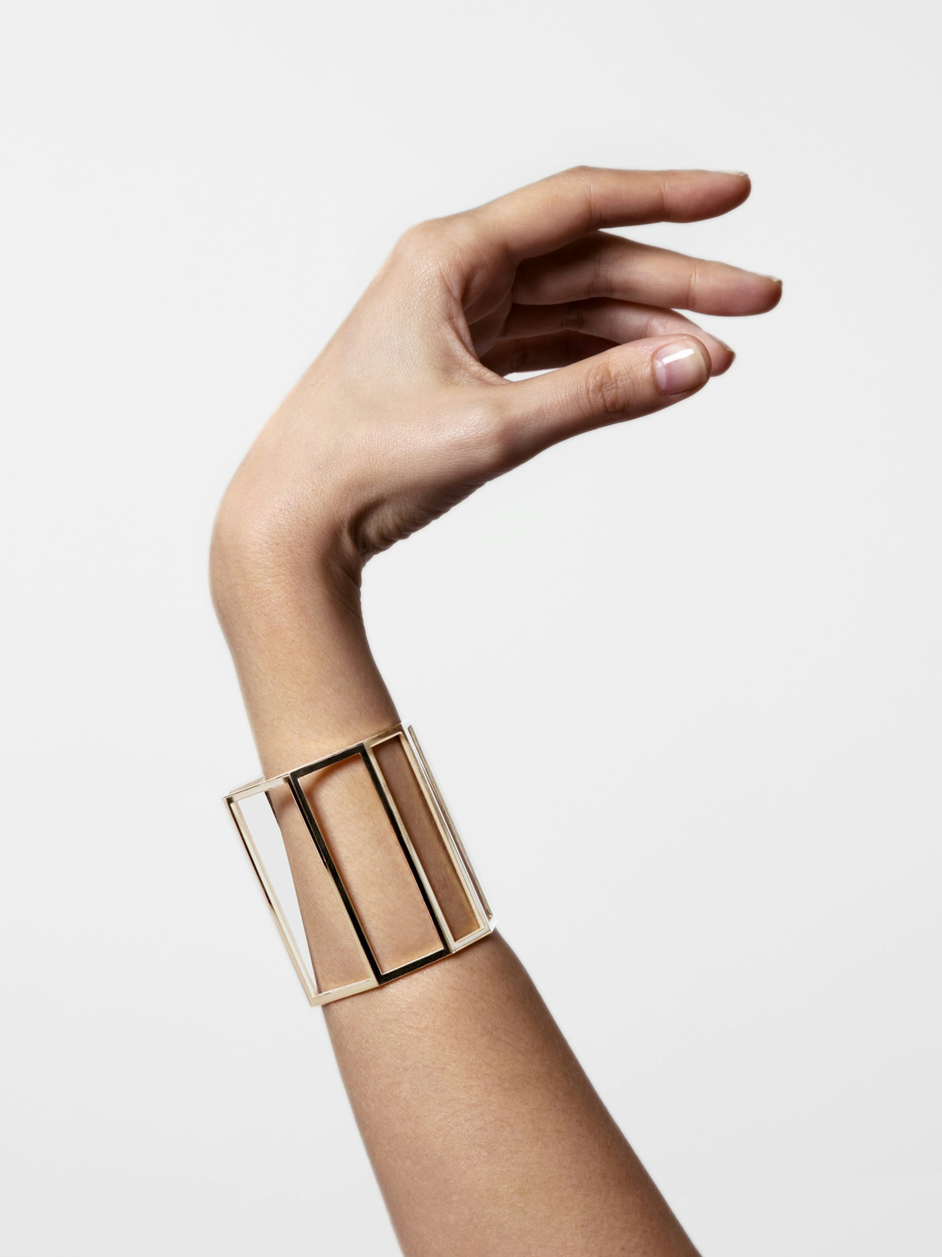 Octogone cuff in 18k Fairmined ethical rose gold (60mm wide)