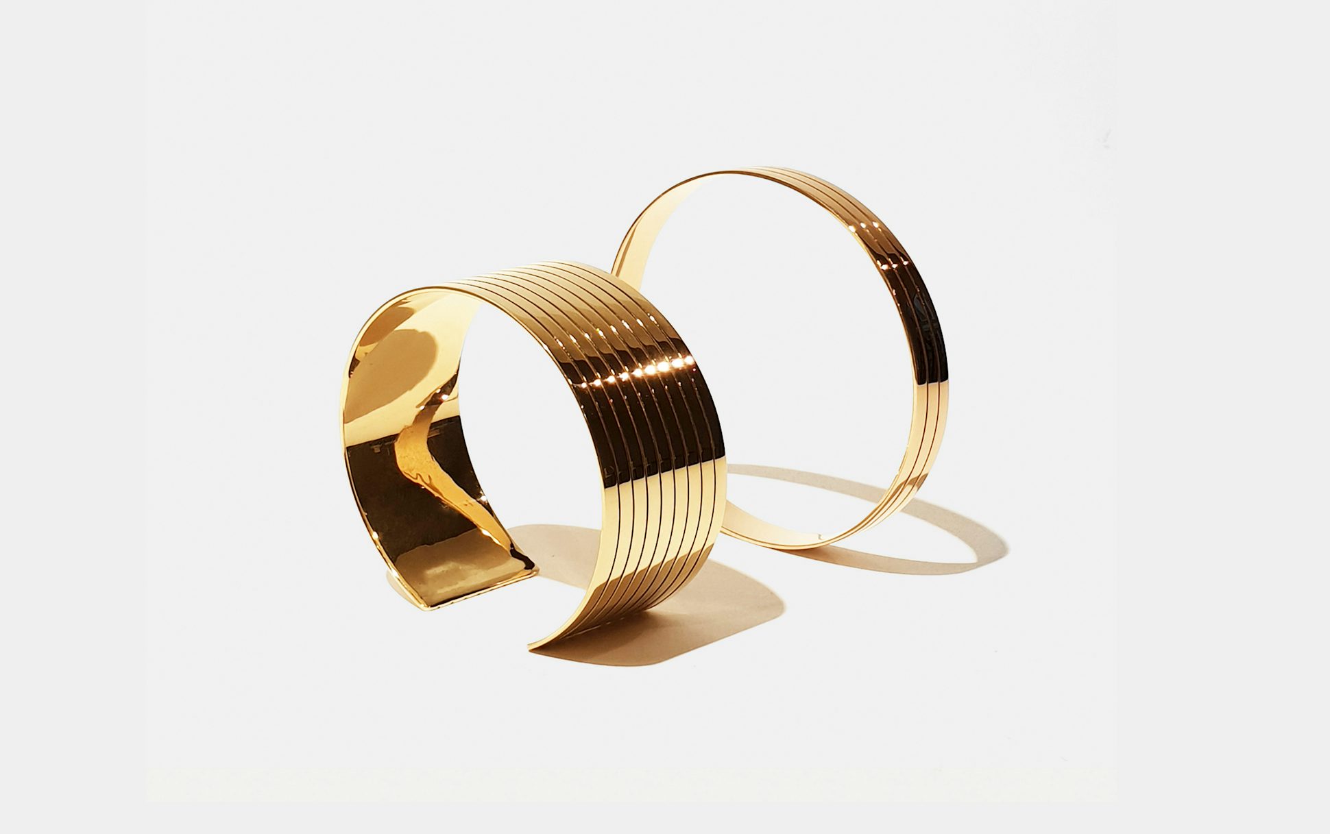 Bracelets Sillons, or éthique certifié Fairmined - JEM joaillerie éthique