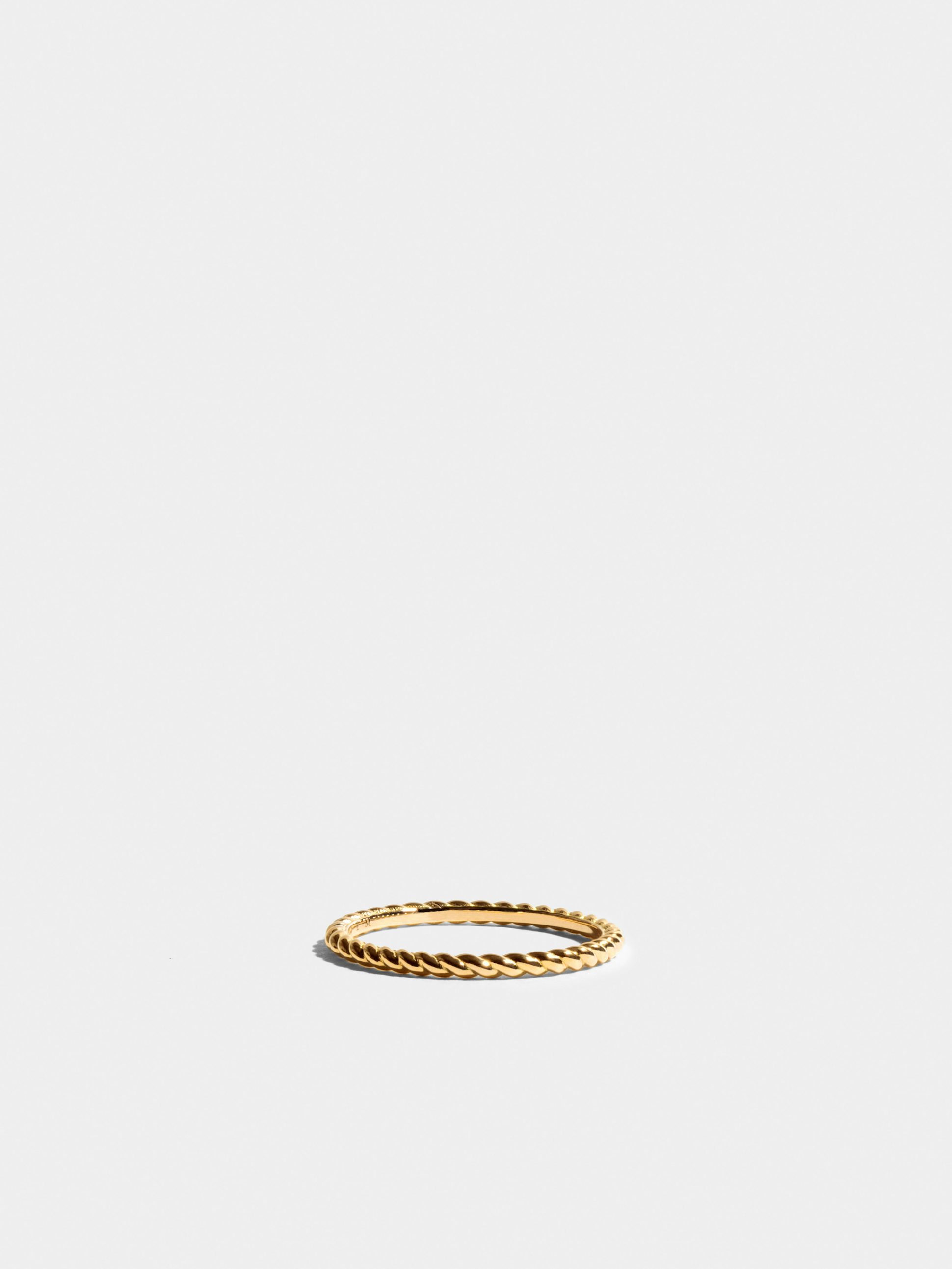 Anagramme twisted ring in 18k Fairmined ethical yellow gold