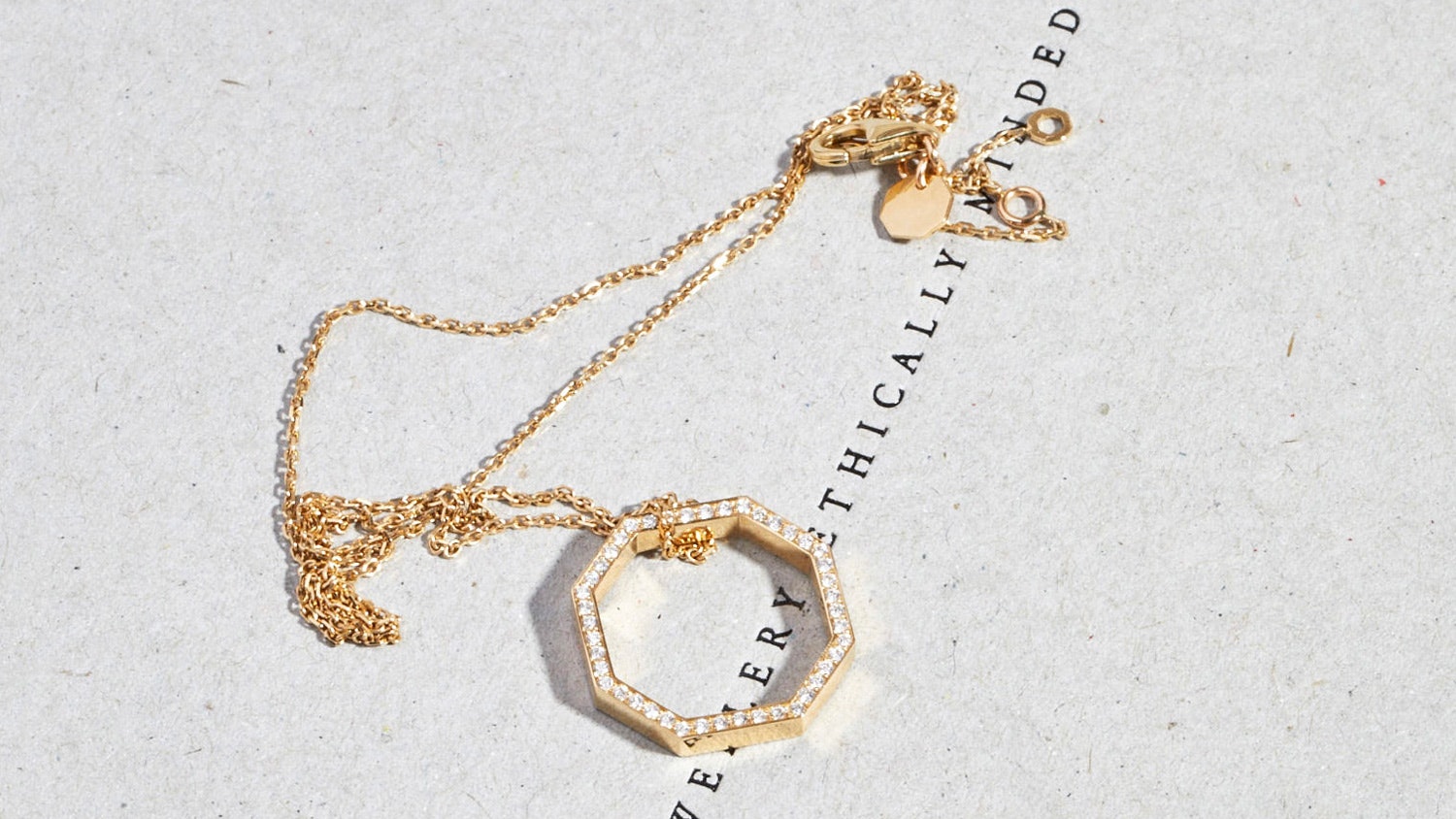JEM Philosophy - Necklace in Fairmined Gold and synthetic diamonds