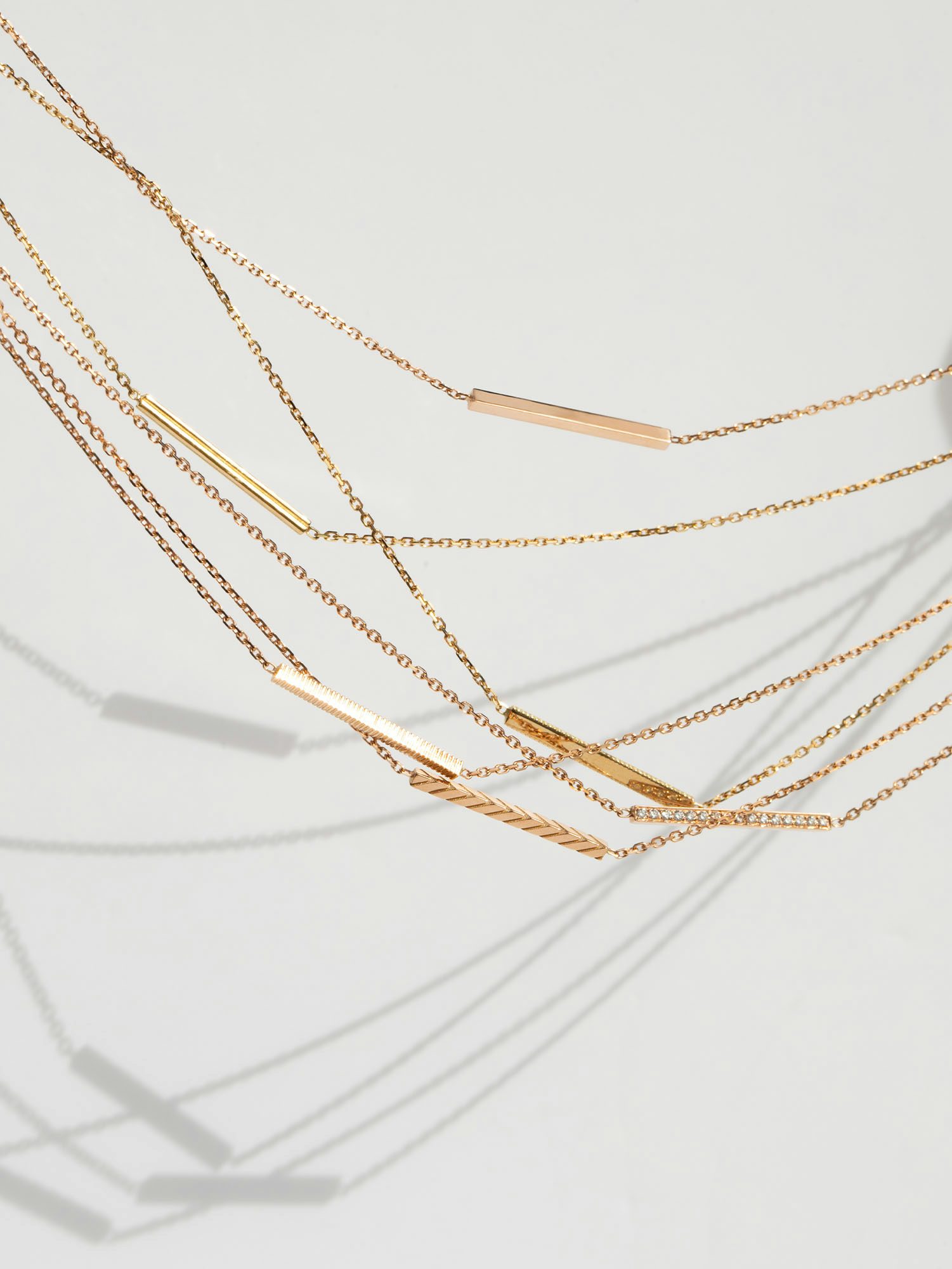 Colliers Anagramme - Or éthique - Diamants de synthèse - JEM Joaillerie éthique