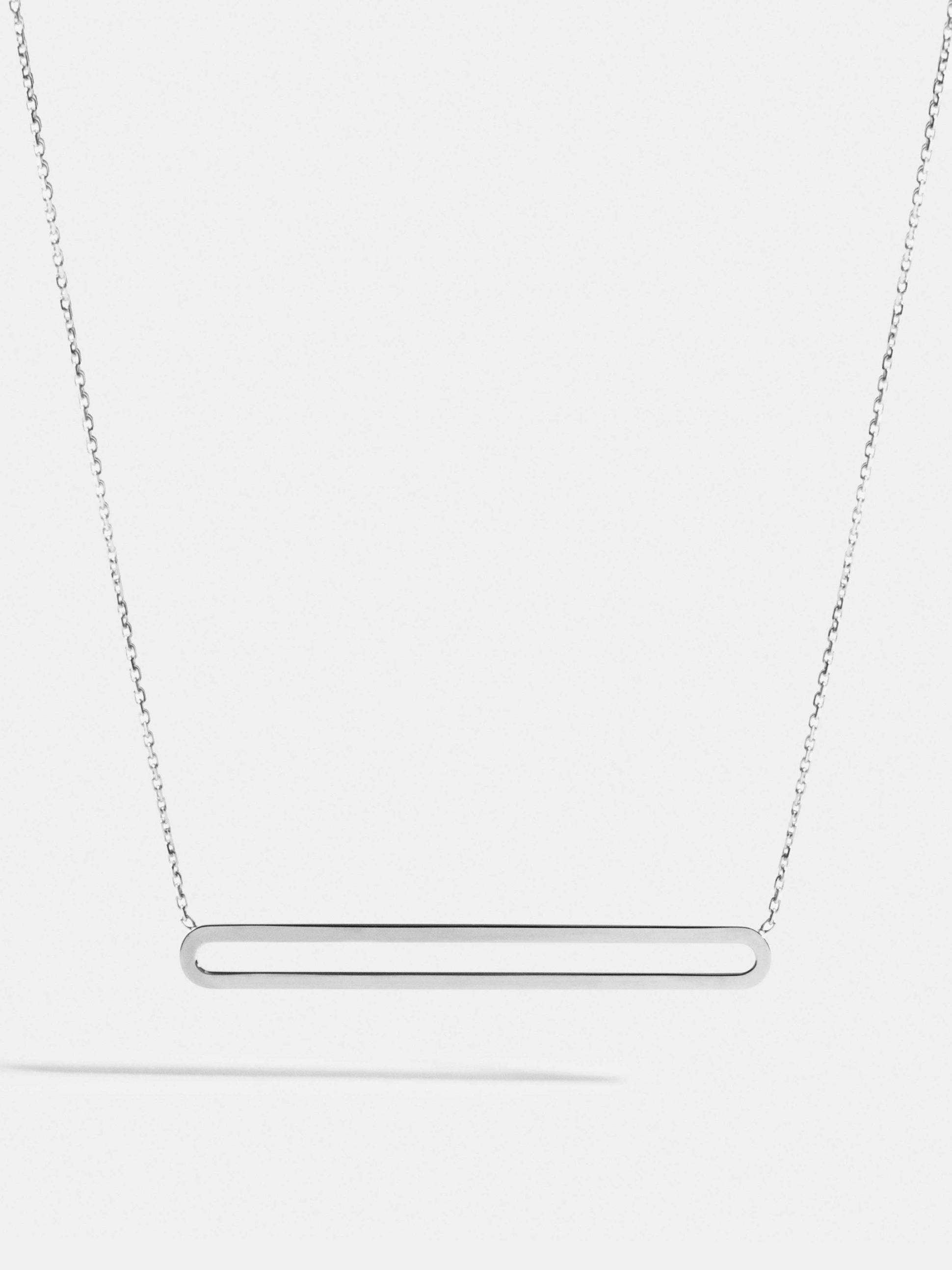 Collier Étreintes en Or blanc éthique 18 carats certifié Fairmined