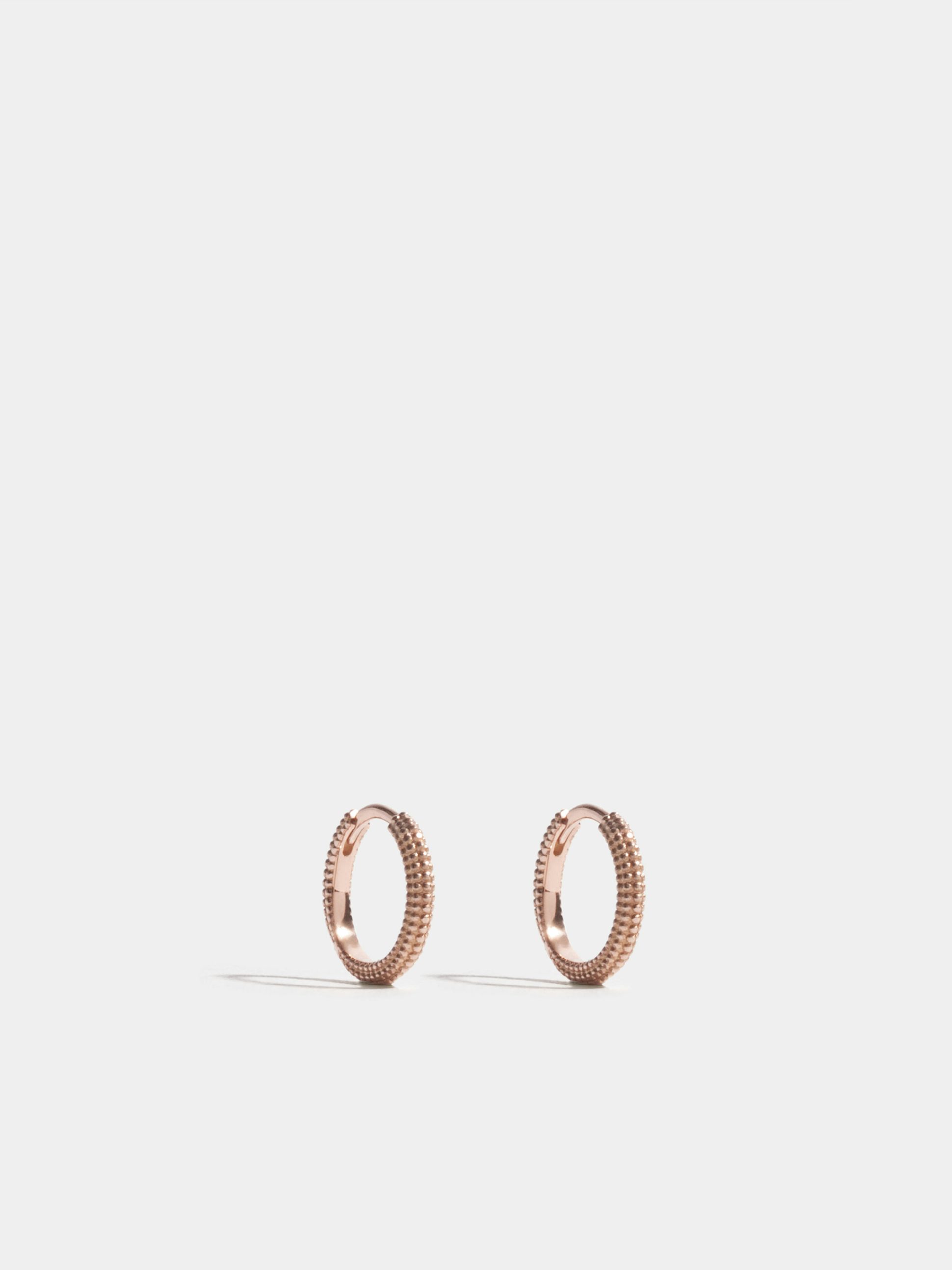 Anagramme "millegrains" earrings in 18k Fairmined ethical yellow gold