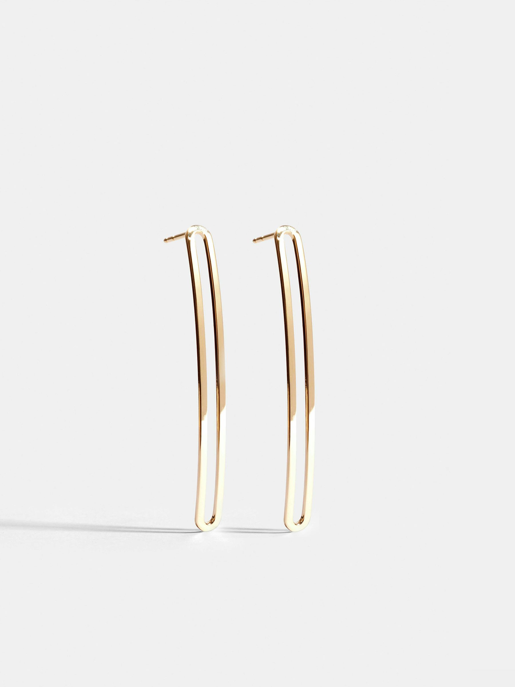 Boucles d'oreille Étreintes en Or jaune éthique 18 carats certifié Fairmined