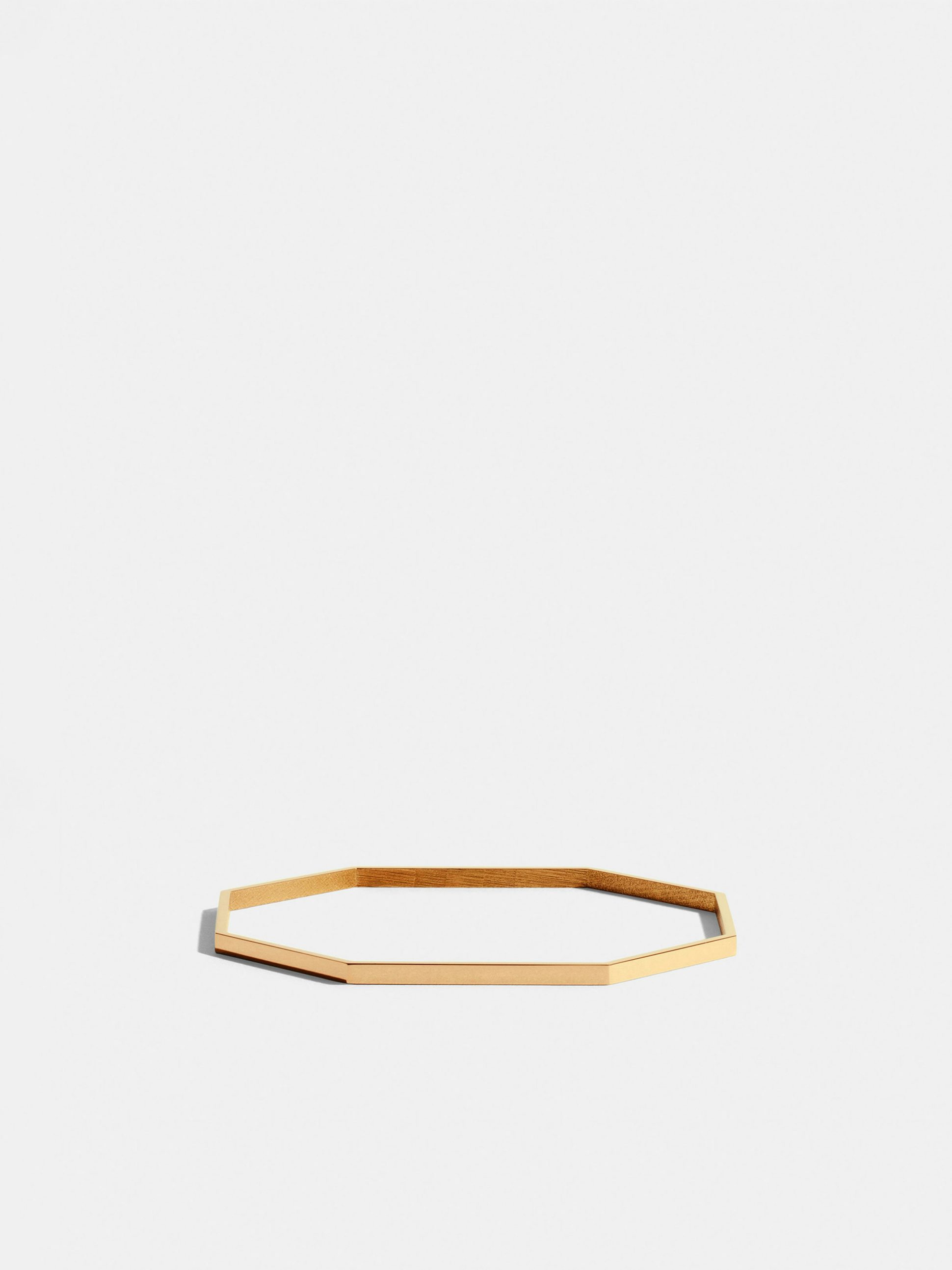 Octogone simple bangle in 18k Fairmined ethical yellow gold