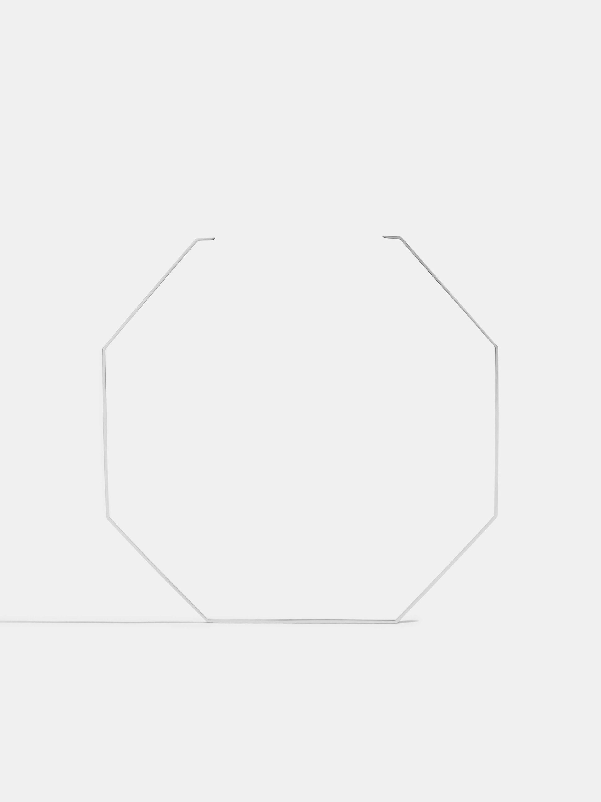 Torque Octogone en Or blanc éthique 18 carats certifié Fairmined