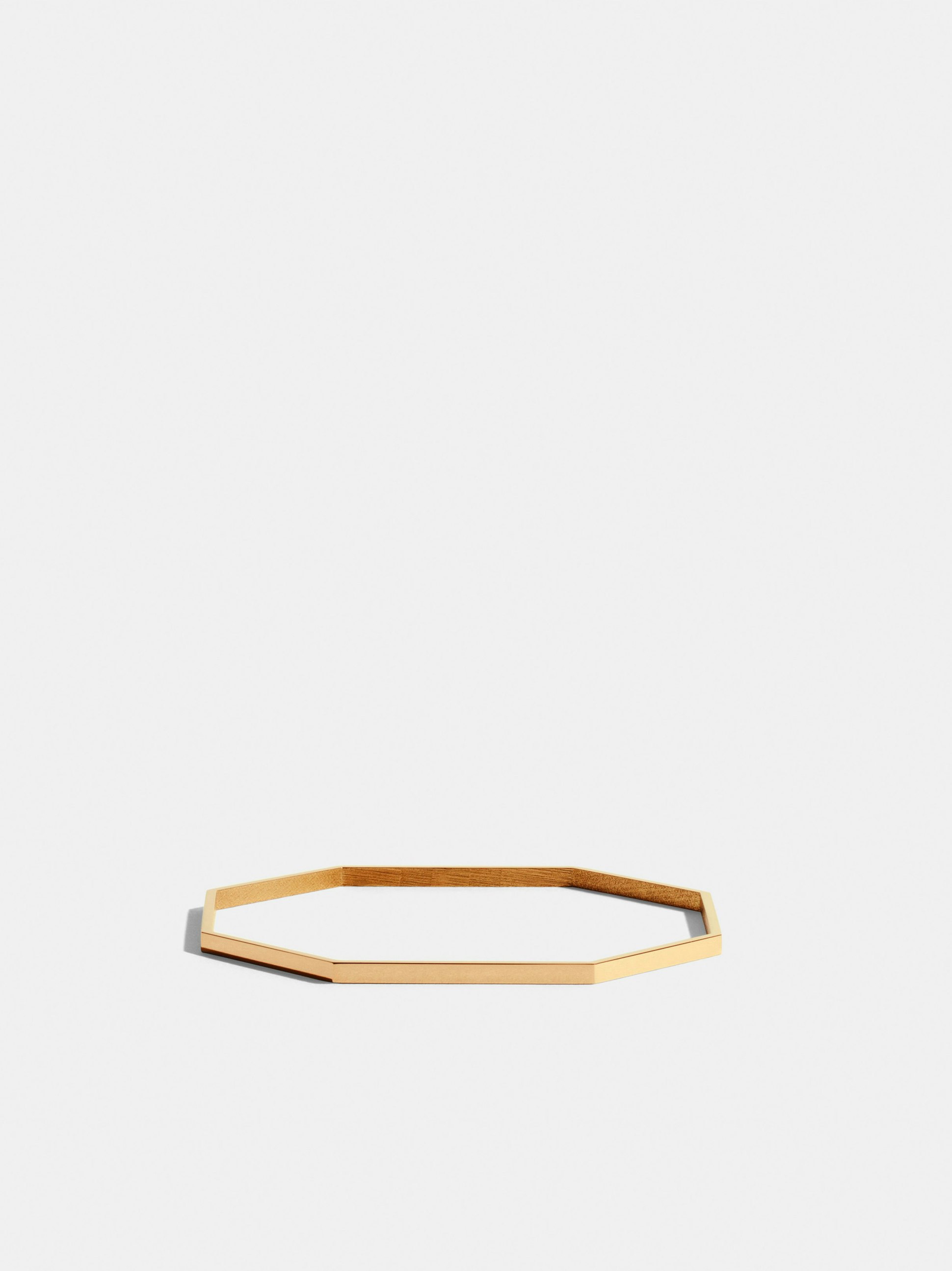 Octogone simple bangle in 18k Fairmined ethical yellow gold