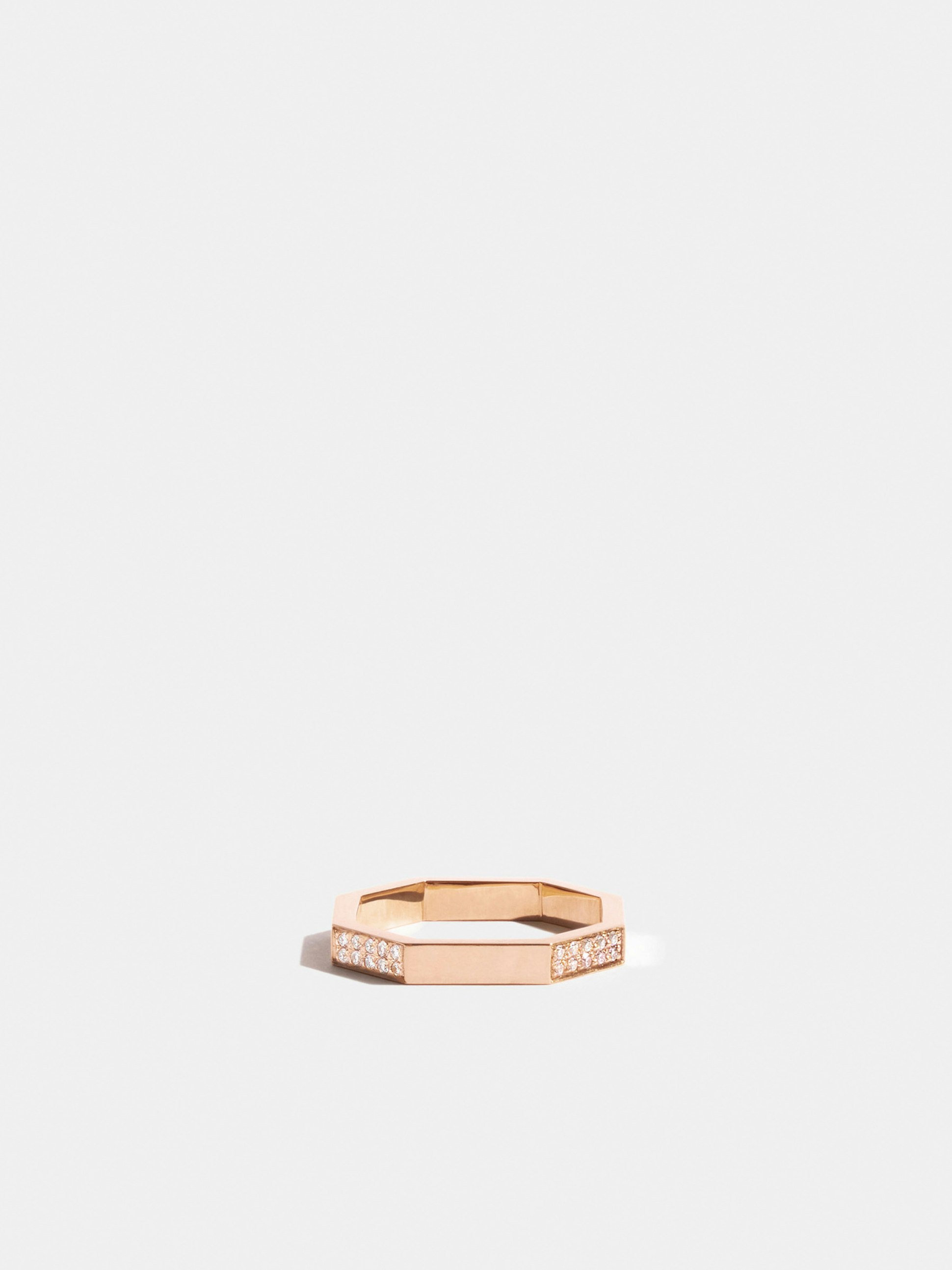 Octogone simple paved ring 02