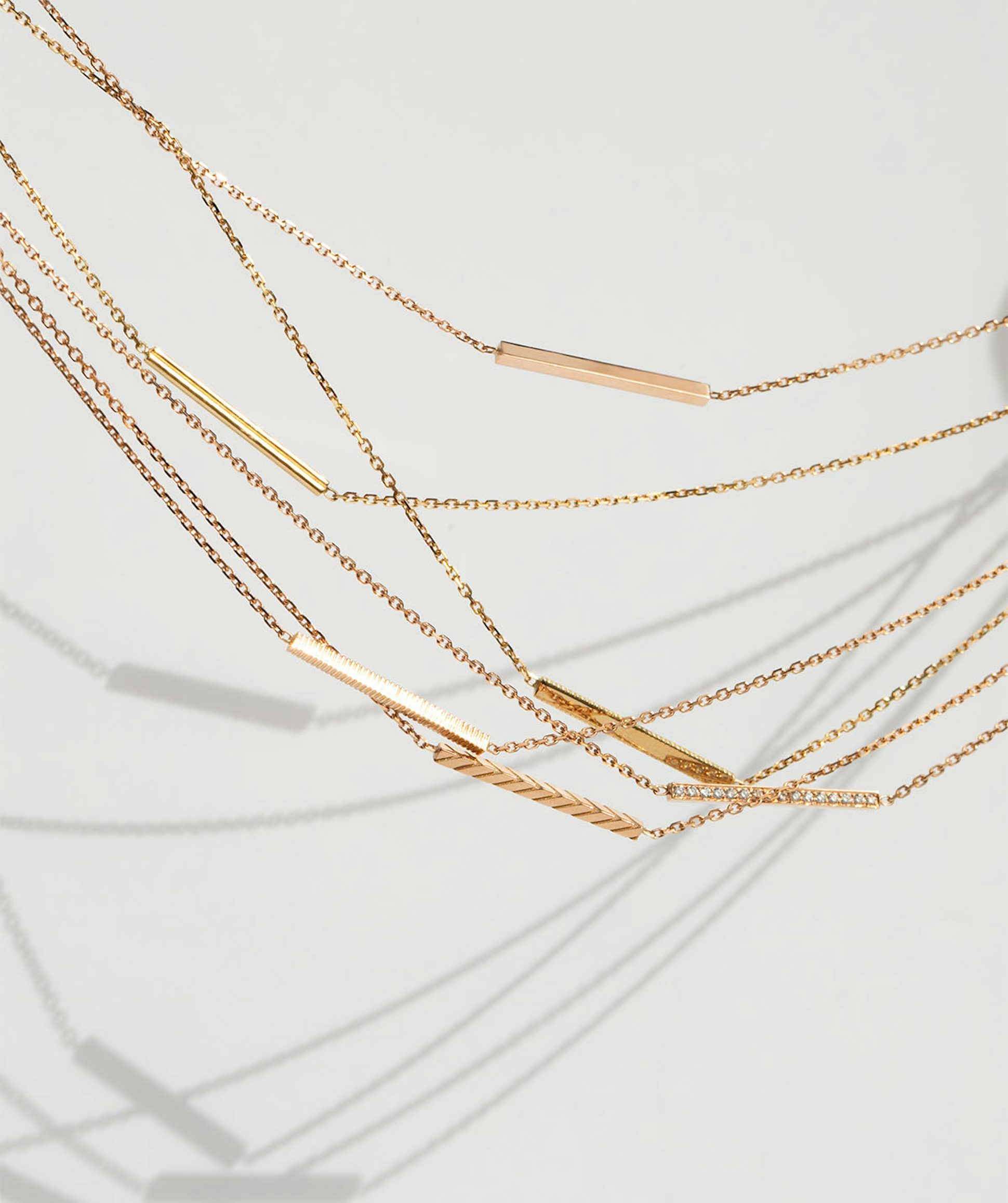 Colliers Anagramme - Or éthique - Diamants de synthèse - JEM Joaillerie éthique