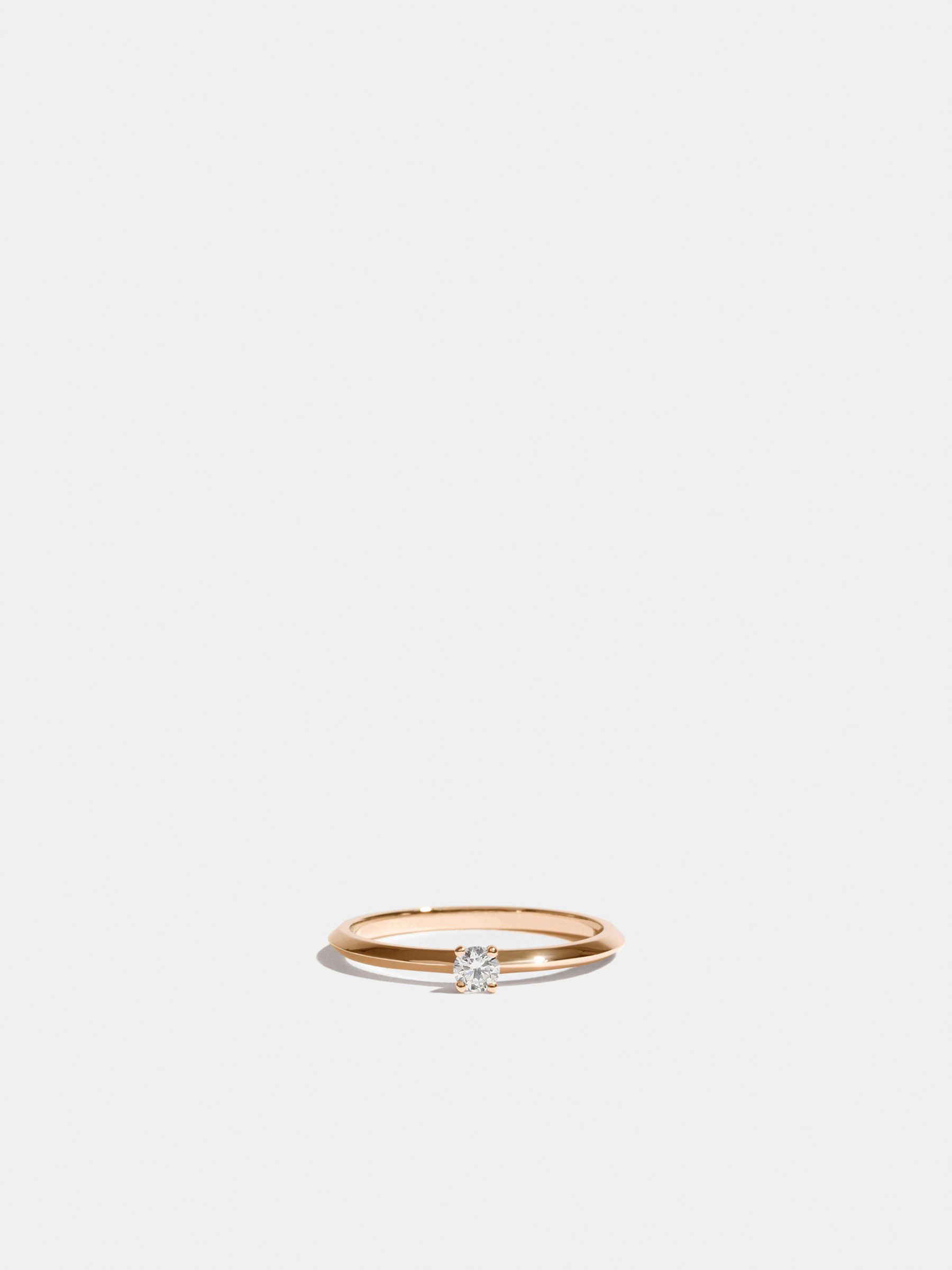 Solitaire Anagramme biseauté 0,10 carat