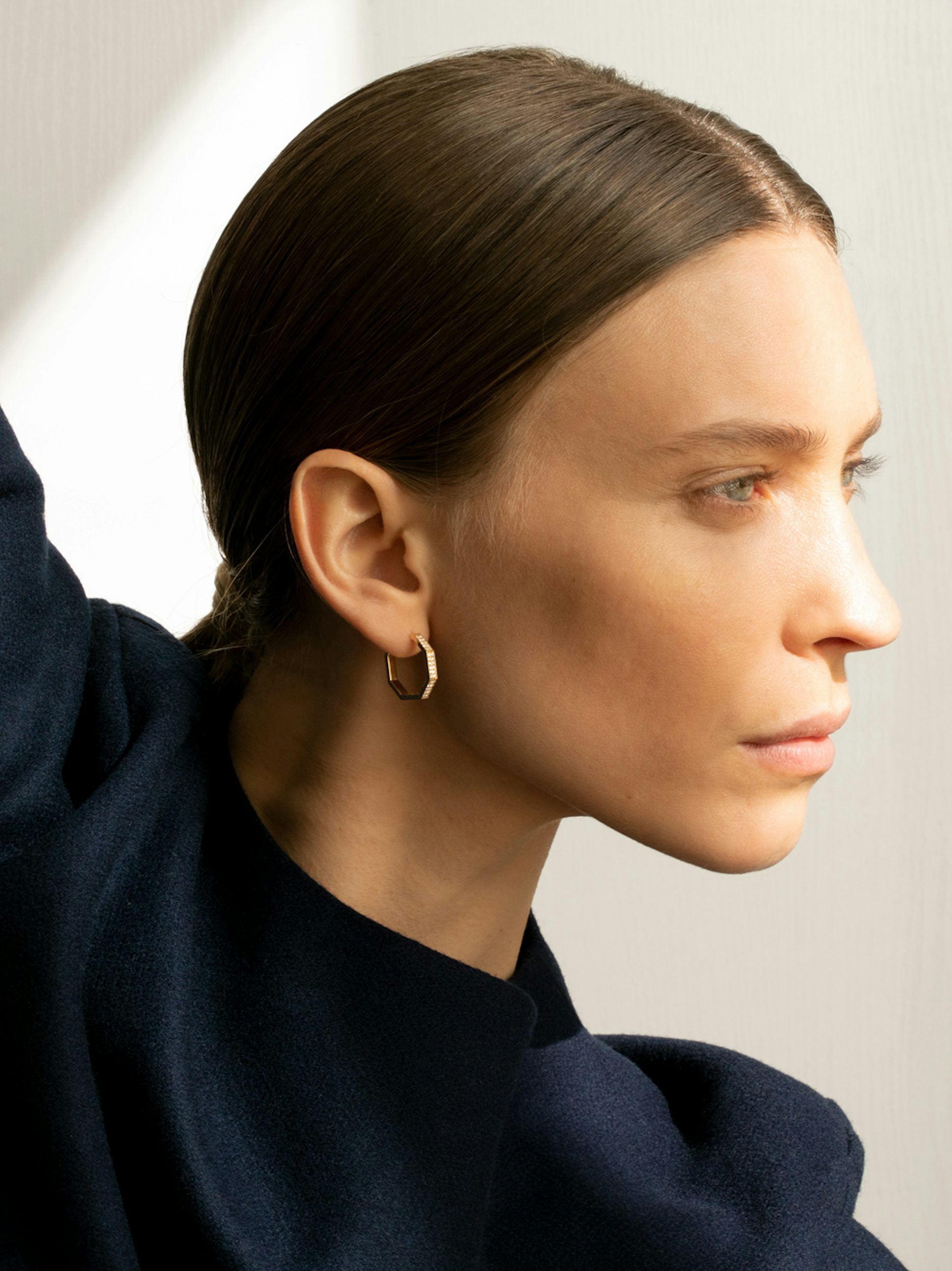 Boucle d'oreille Octogone en Or éthique Fairmined - JEM Joaillerie éthique