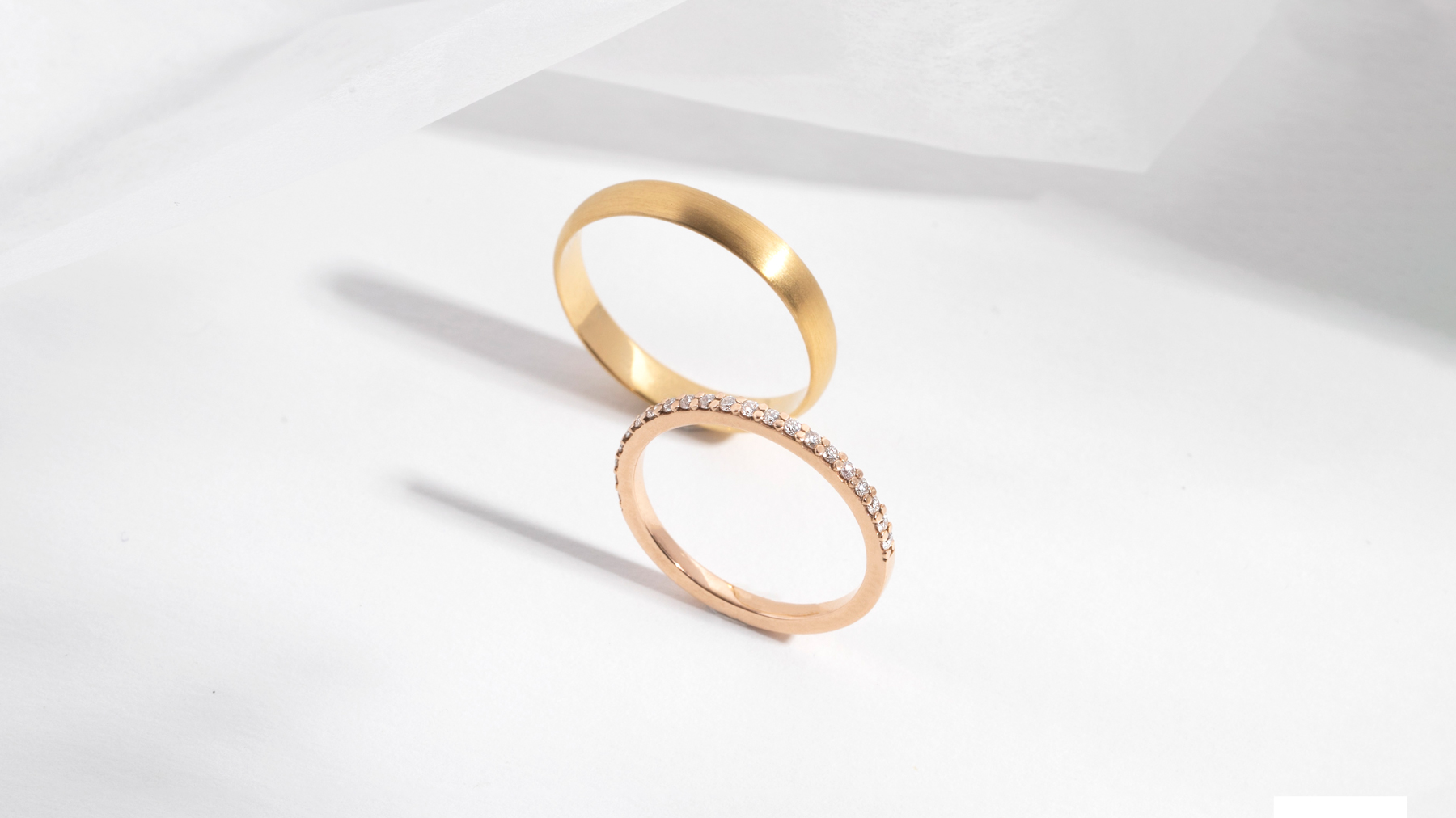 Timeless gold and diamond wedding rings JEM jewellery ethically minded