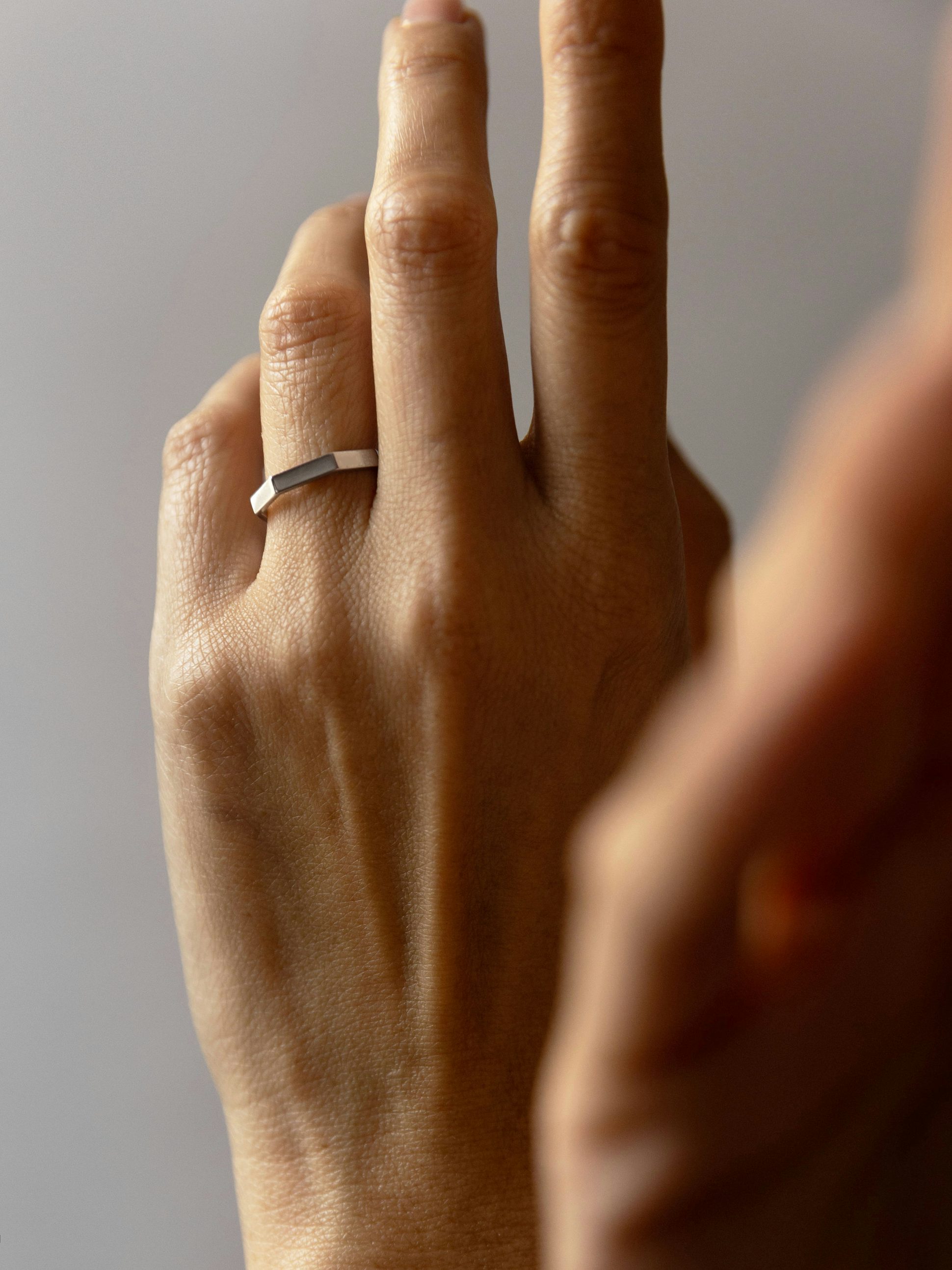 Bague Octogone simple