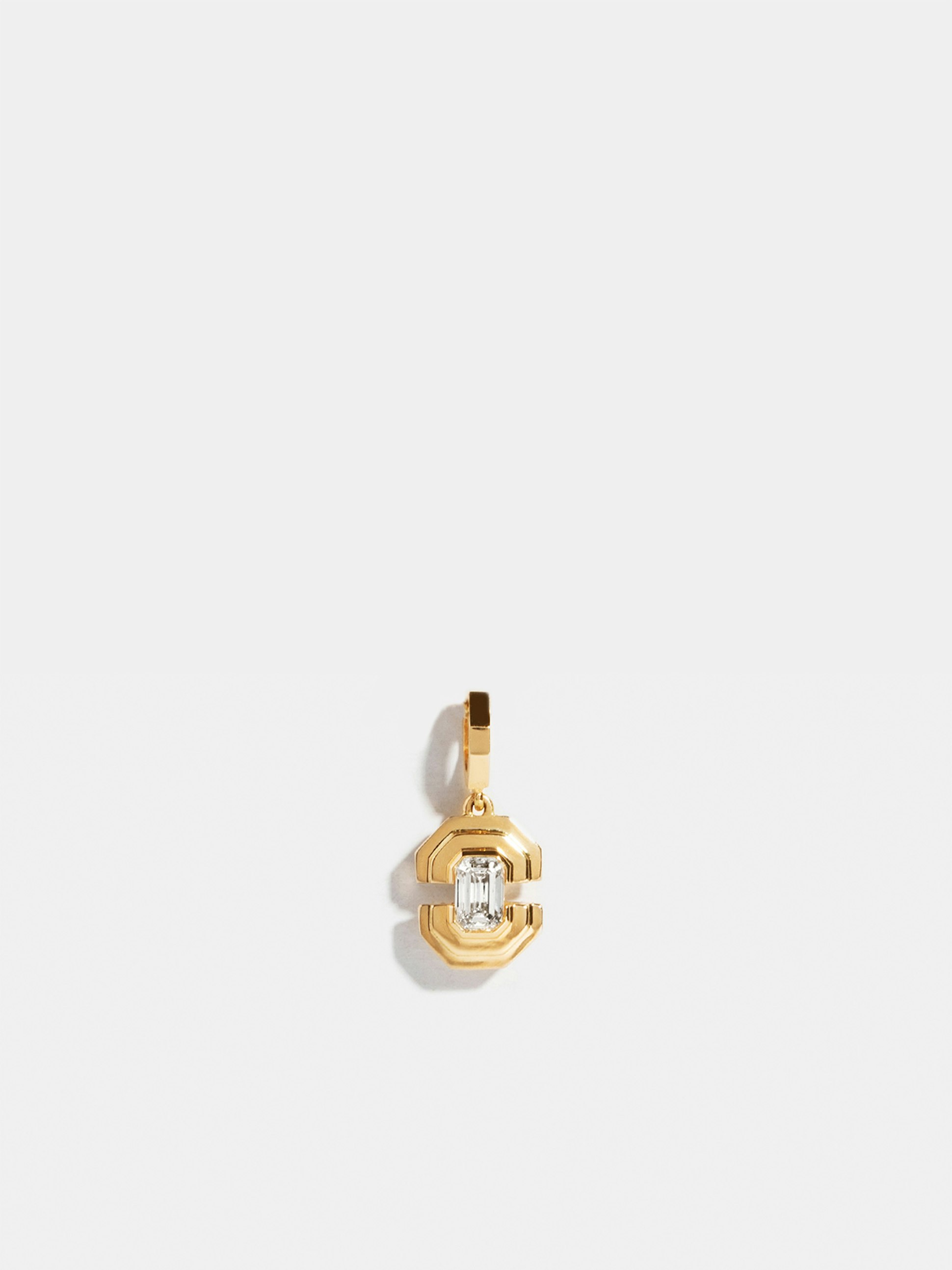 Pendentif Via Emeraude - diamant émeraude 0,25ct en Or jaune éthique | JEM, joaillerie éthique française