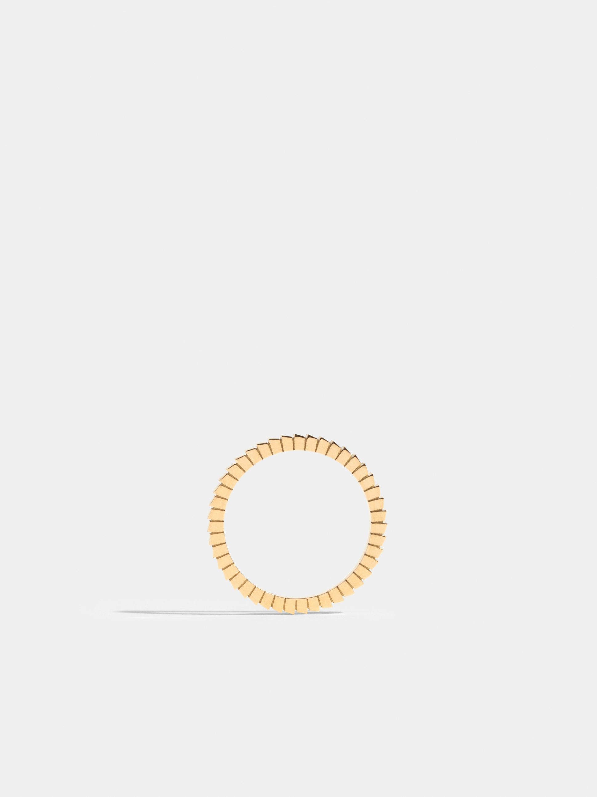 Bague Via en Or jaune éthique 18 carats certifié Fairmined