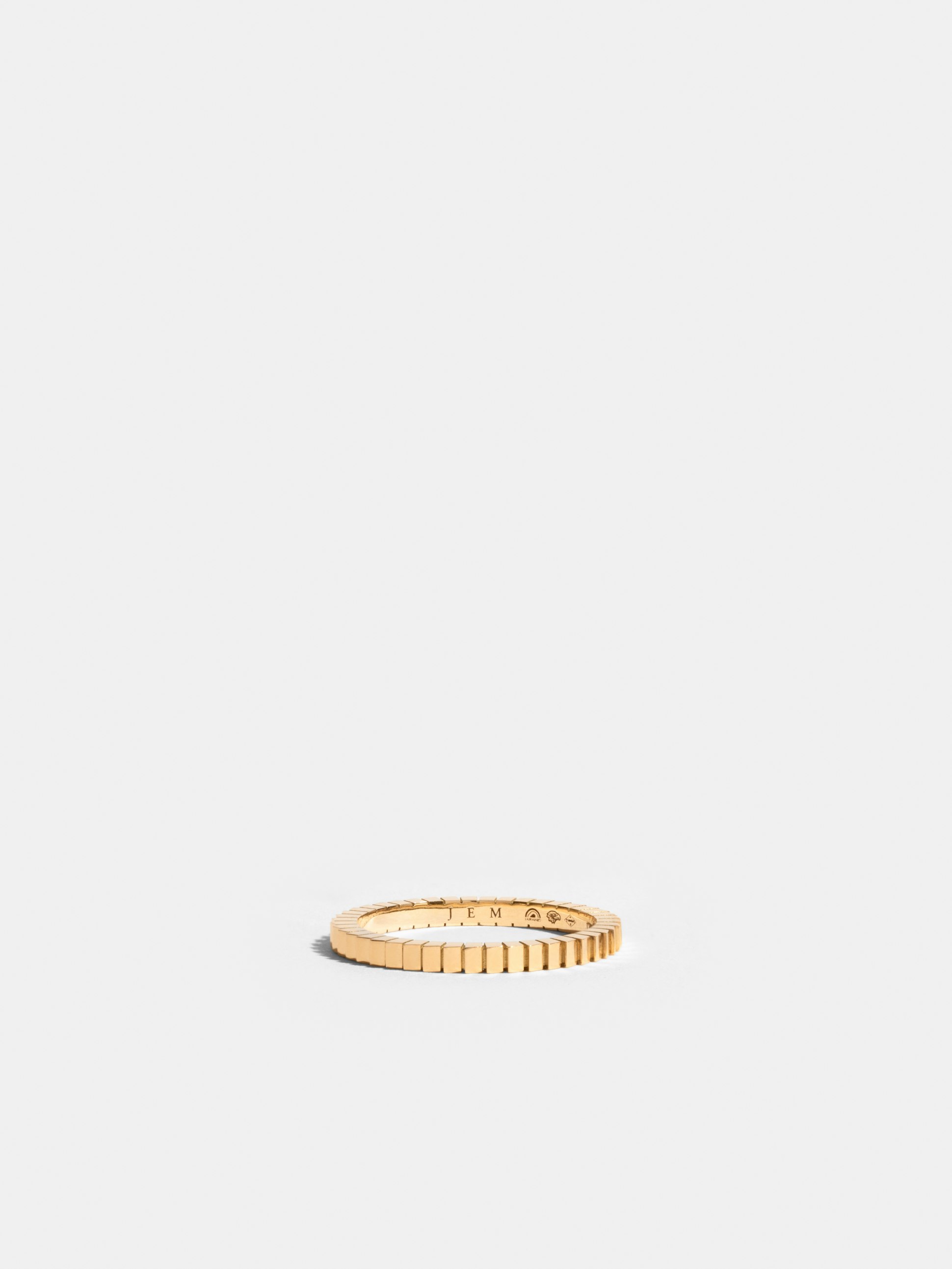 Bague Via en Or jaune éthique 18 carats certifié Fairmined